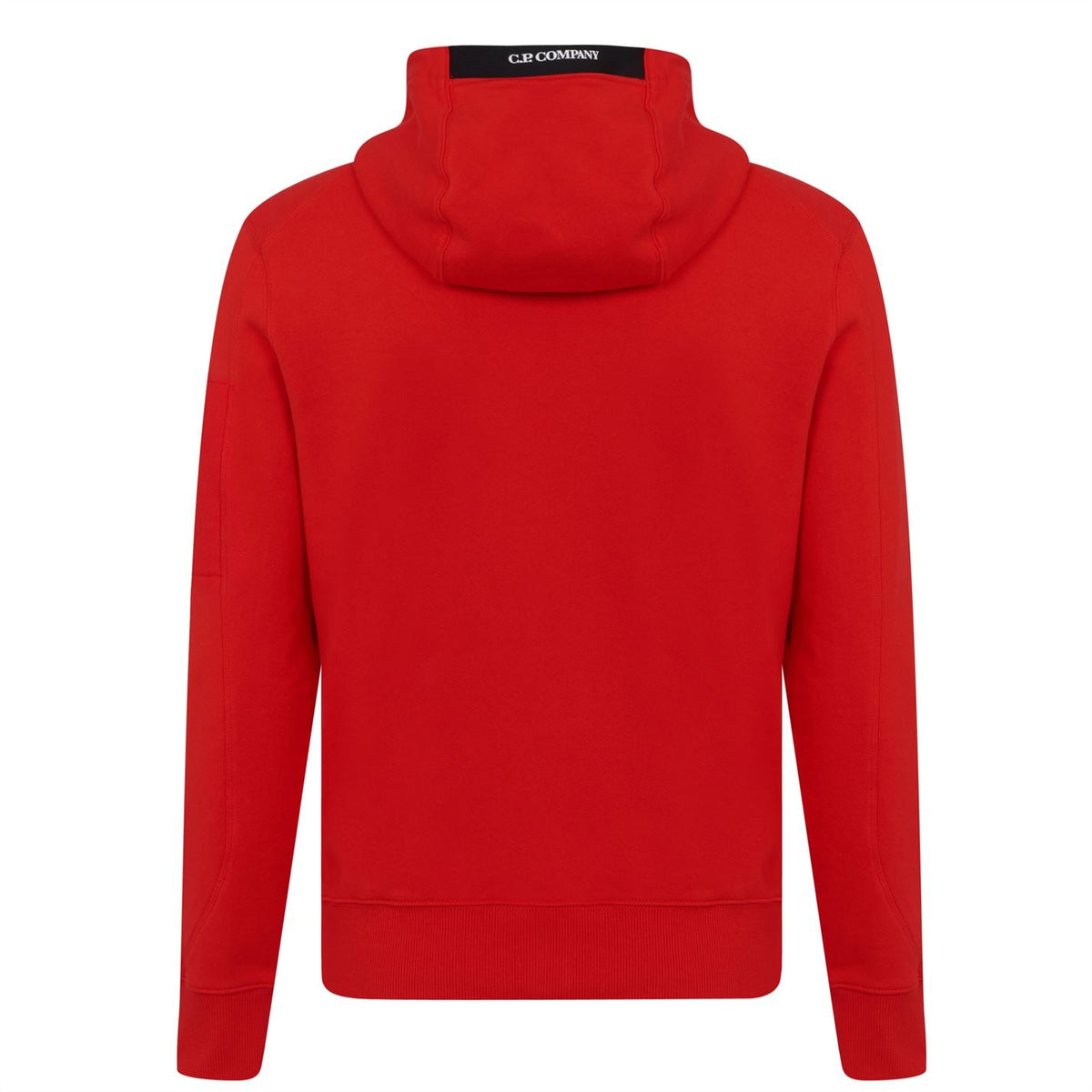 Cp Company Diagonal Raised Lens Overhead Hoodie in Fiery Red