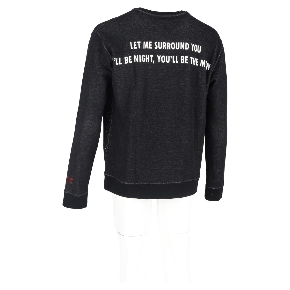 Valentino Moon Dust Graphic-Print Sweatshirt in Black Cotton