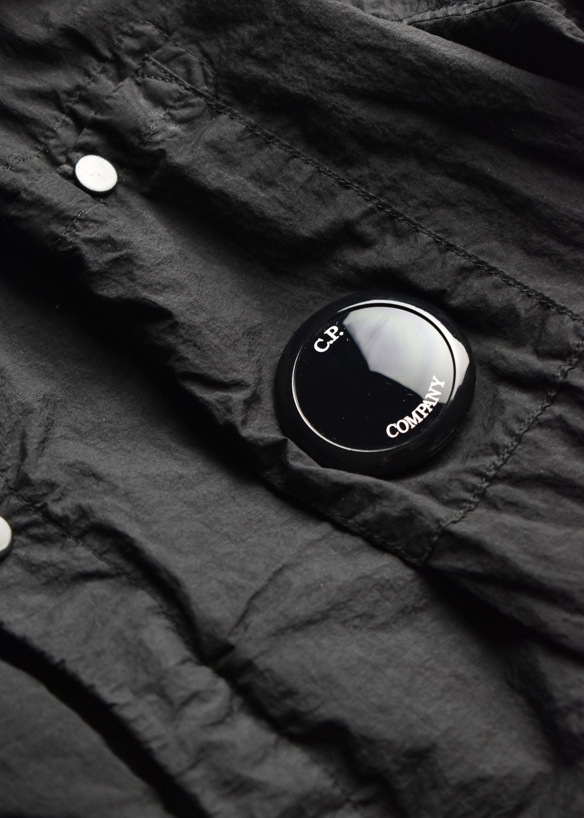 Cp Company Taylon L Nylon Overshirt in Griffin Grey
