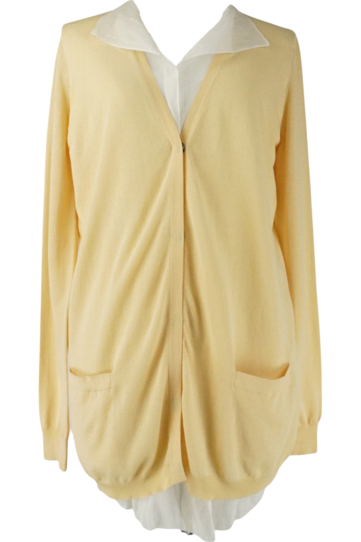 Bottega Veneta Yellow Layered Cardigan
