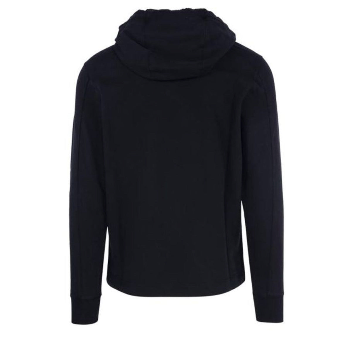 Cp Company Light Fleece Lens Overhead Hoodie In Black