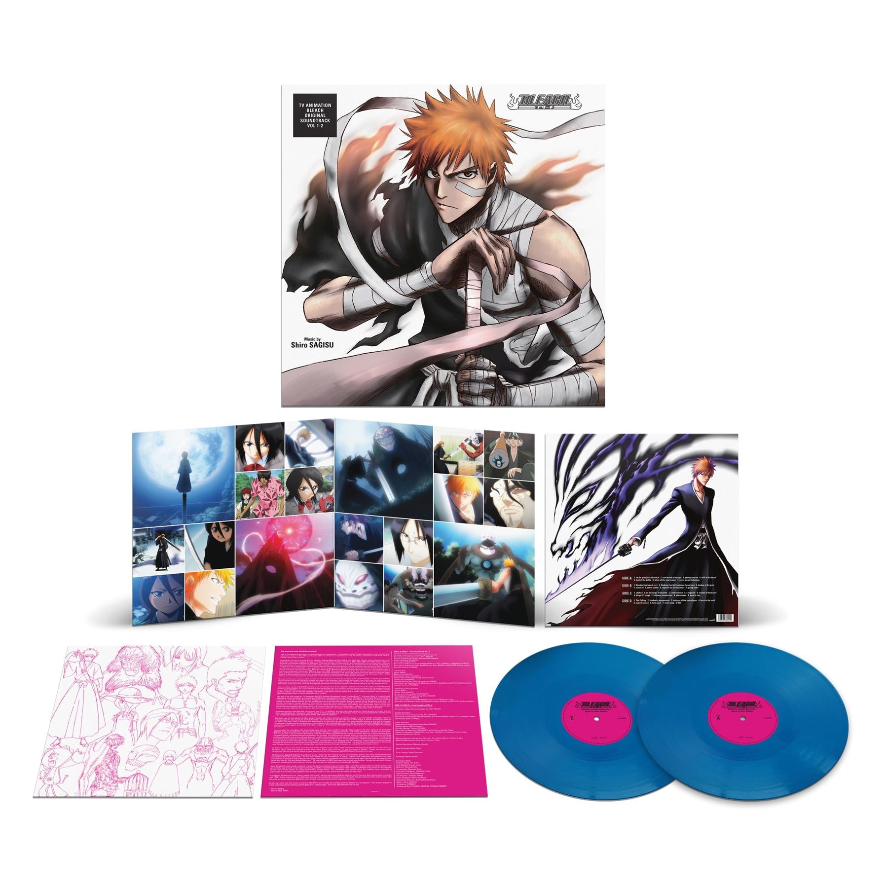 BLEACH (Original Soundtrack) - V/A 2x Blue Vinyl LP