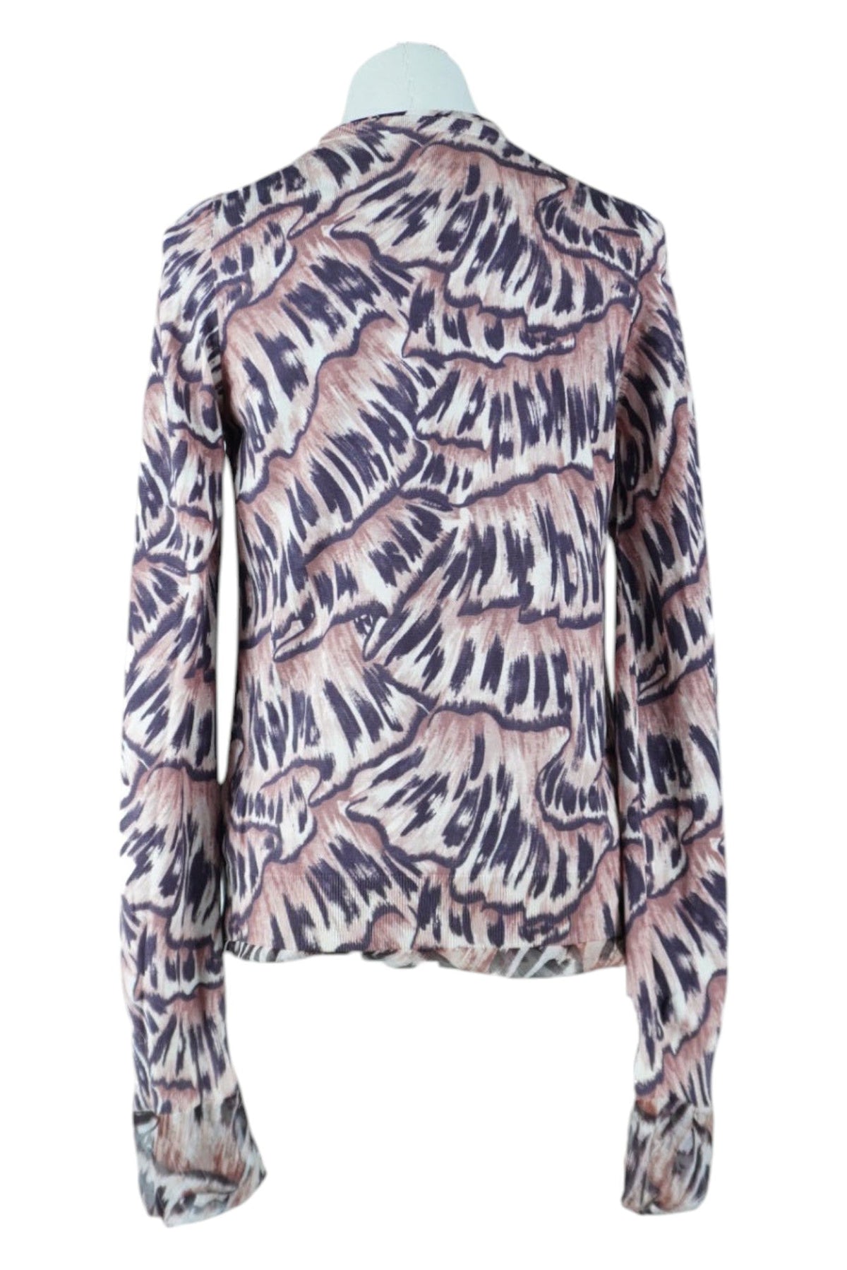 Bottega Veneta Multicolor Printed Cashmere and Silk Cardigan