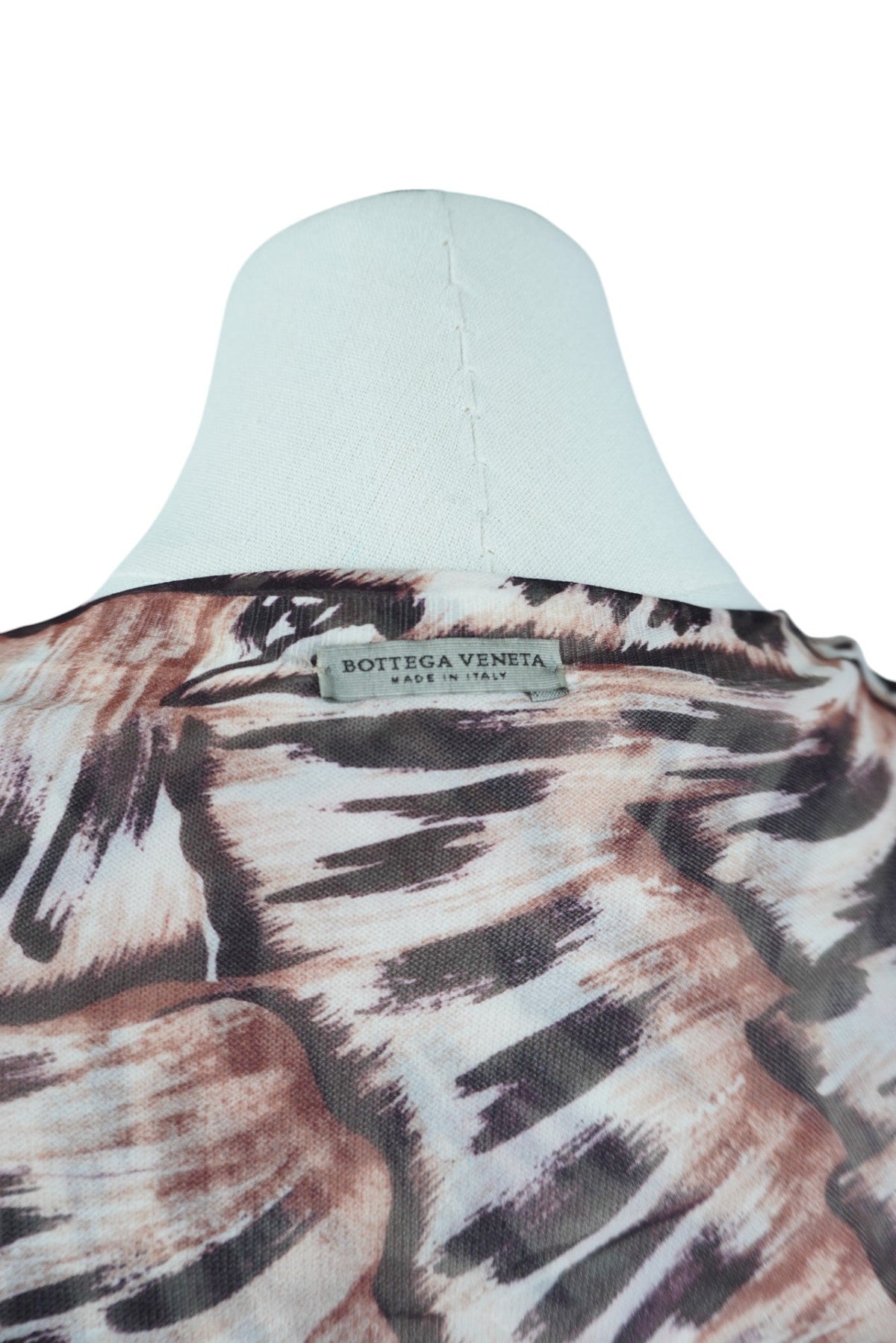 Bottega Veneta Multicolor Printed Cashmere and Silk Cardigan