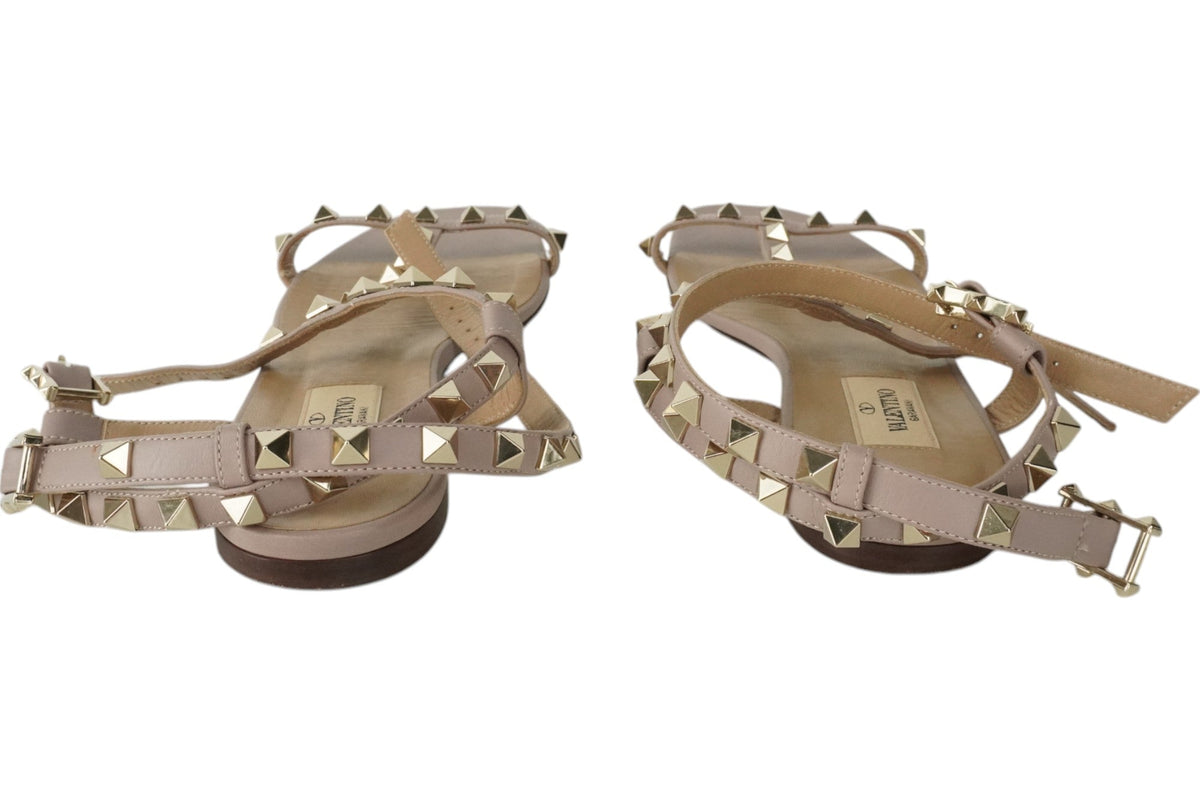 VALENTINO GARAVANI Light Rockstud Flat Sandals
