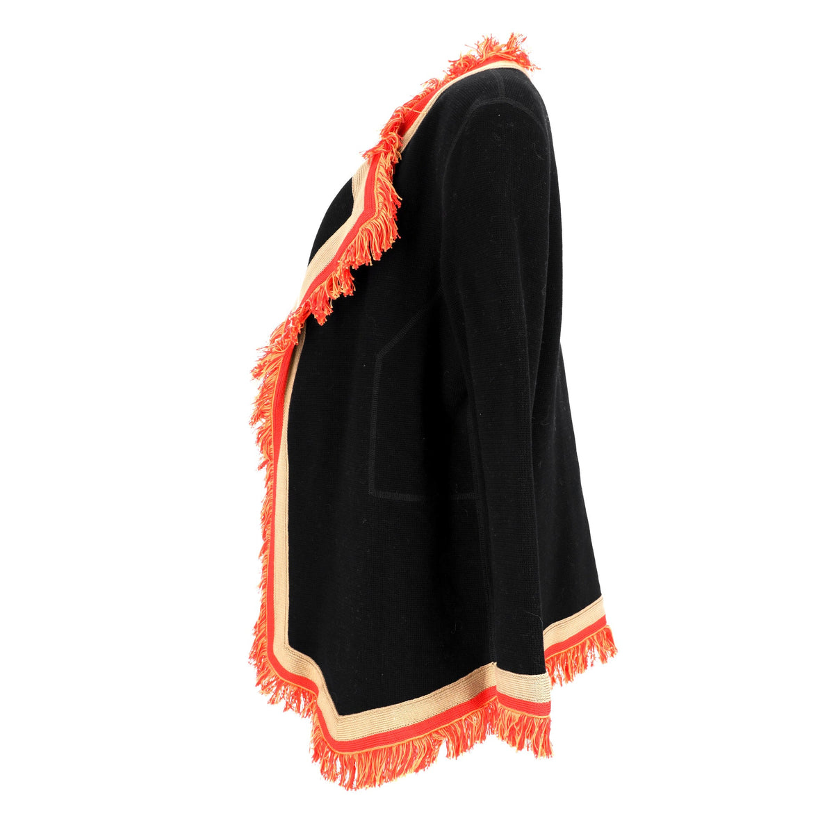 Bottega Veneta Fringe-Trimmed Blazer in Multicolor Cotton