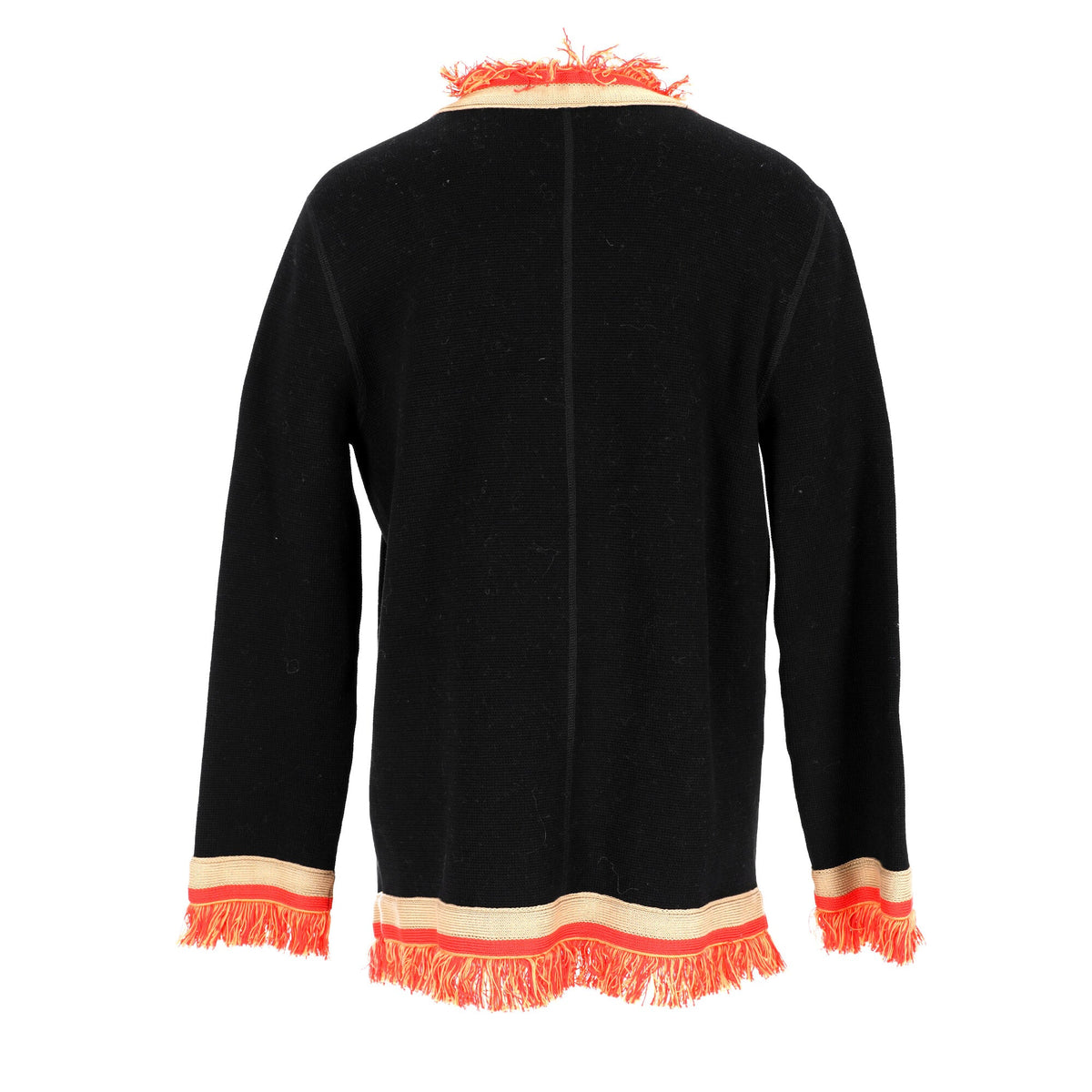 Bottega Veneta Fringe-Trimmed Blazer in Multicolor Cotton