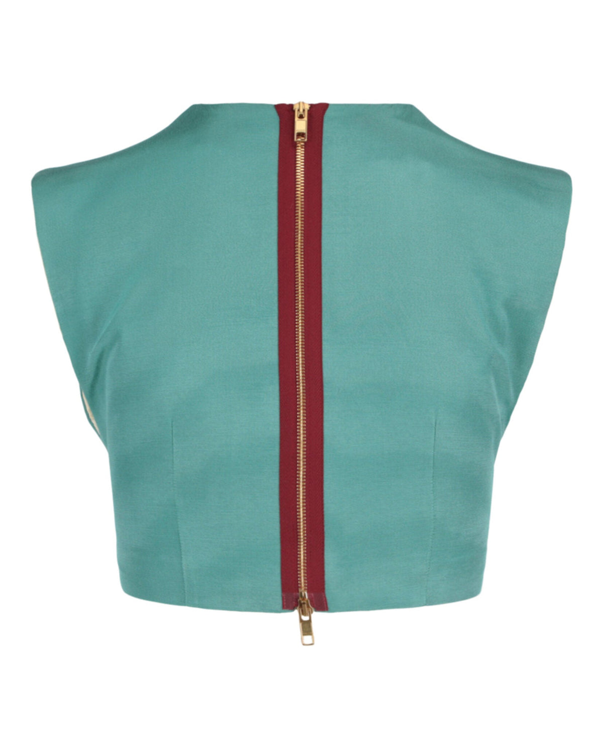 Gucci Womens Cropped Sleeveless Top