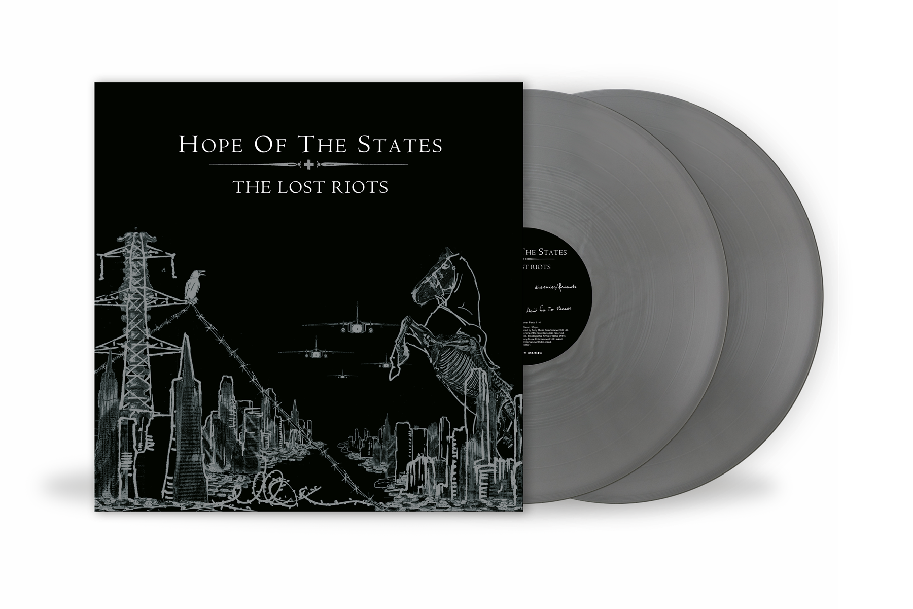 Hope Of The States - The Lost Riots National Album Day 2x Battered Metal Vinyl LP