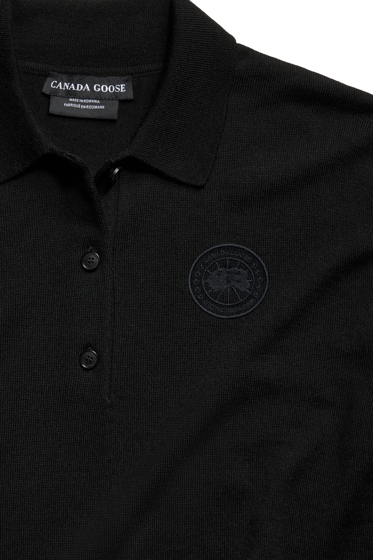 Melrose 针织长袖 Polo 衫