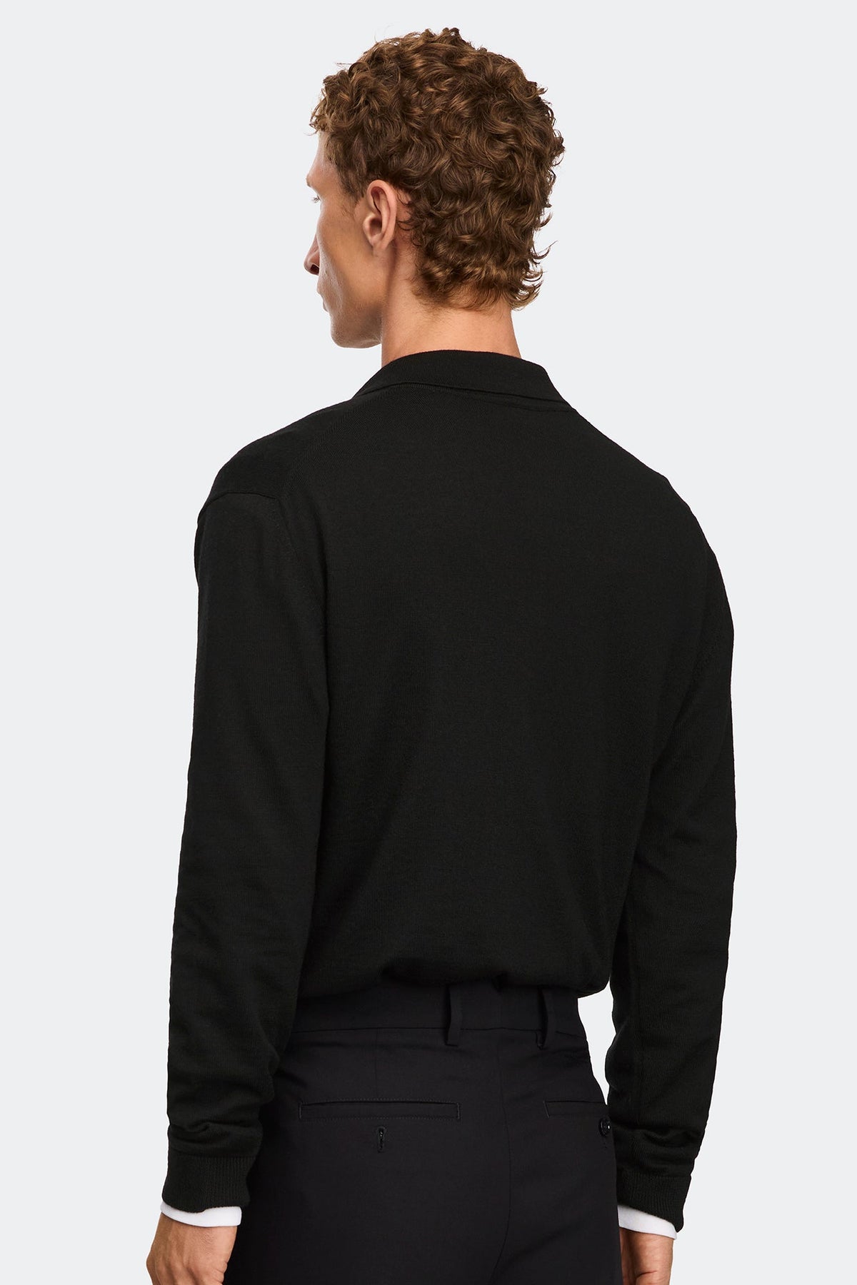 Petitot 针织长袖 Polo 衫