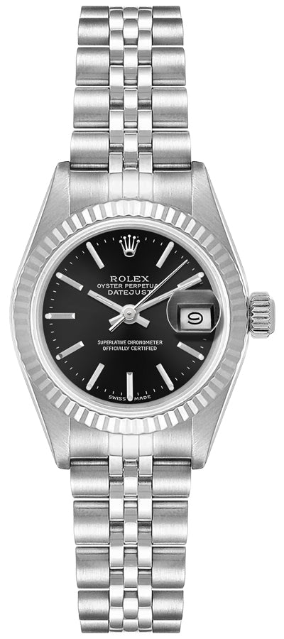 Rolex Lady-Datejust 26 Black Dial Women's Watch 79174