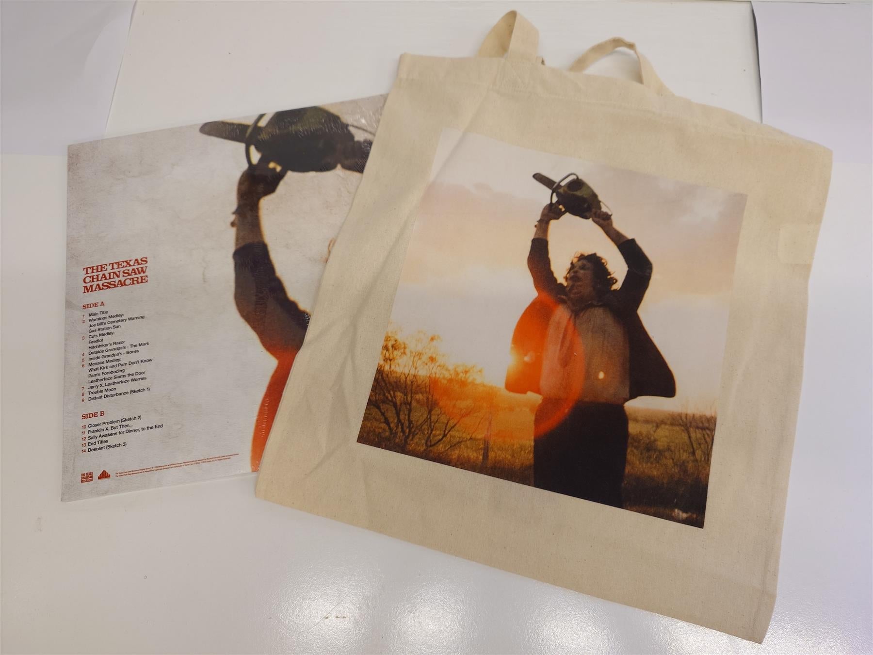 The Texas Chain Saw Massacre - Tobe Hooper & Wayne Bell Clear With Blood Red Splatter Vinyl LP