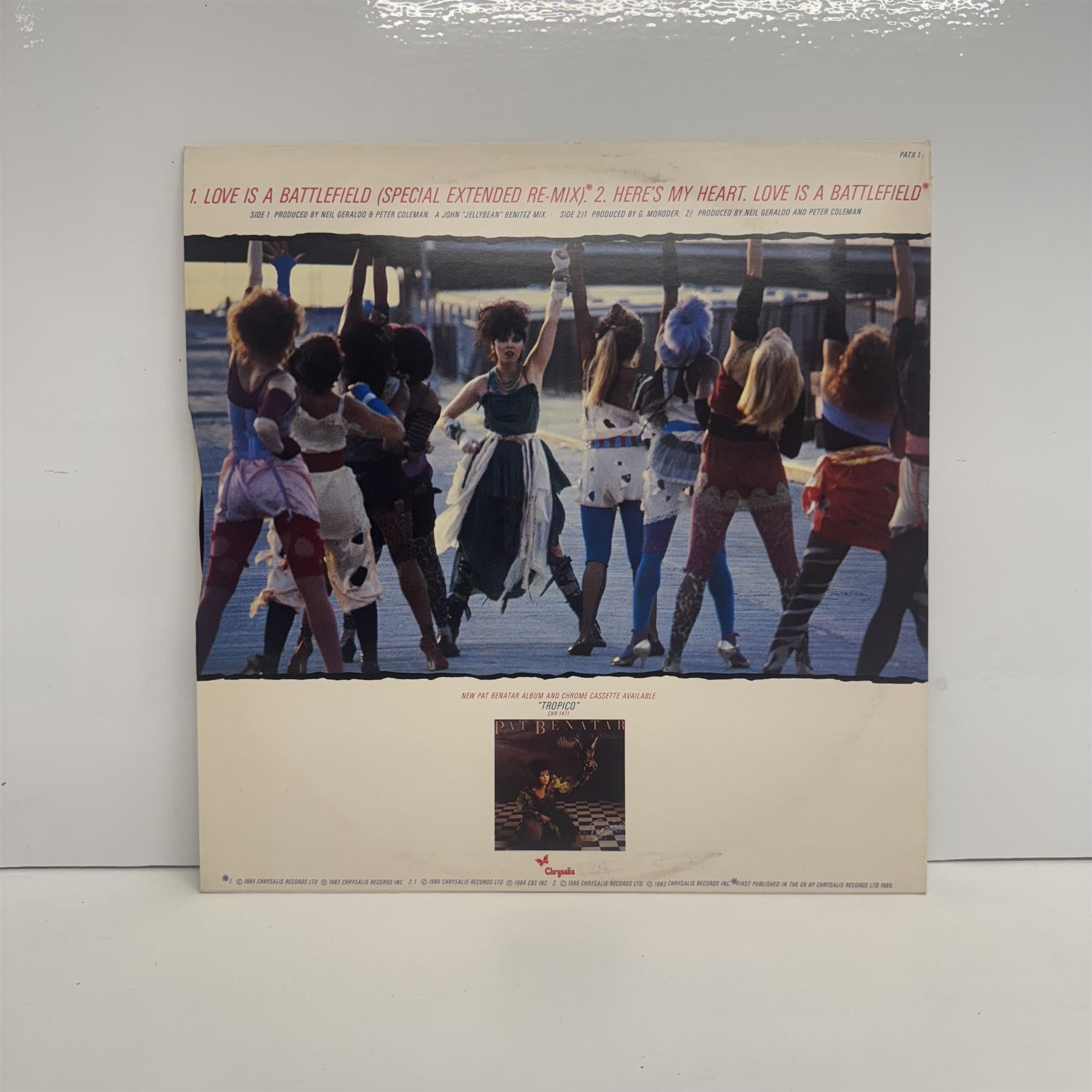 Pat Benatar - Love Is A Battlefield (Special Extended Remix) 12" Vinyl Single With Poster