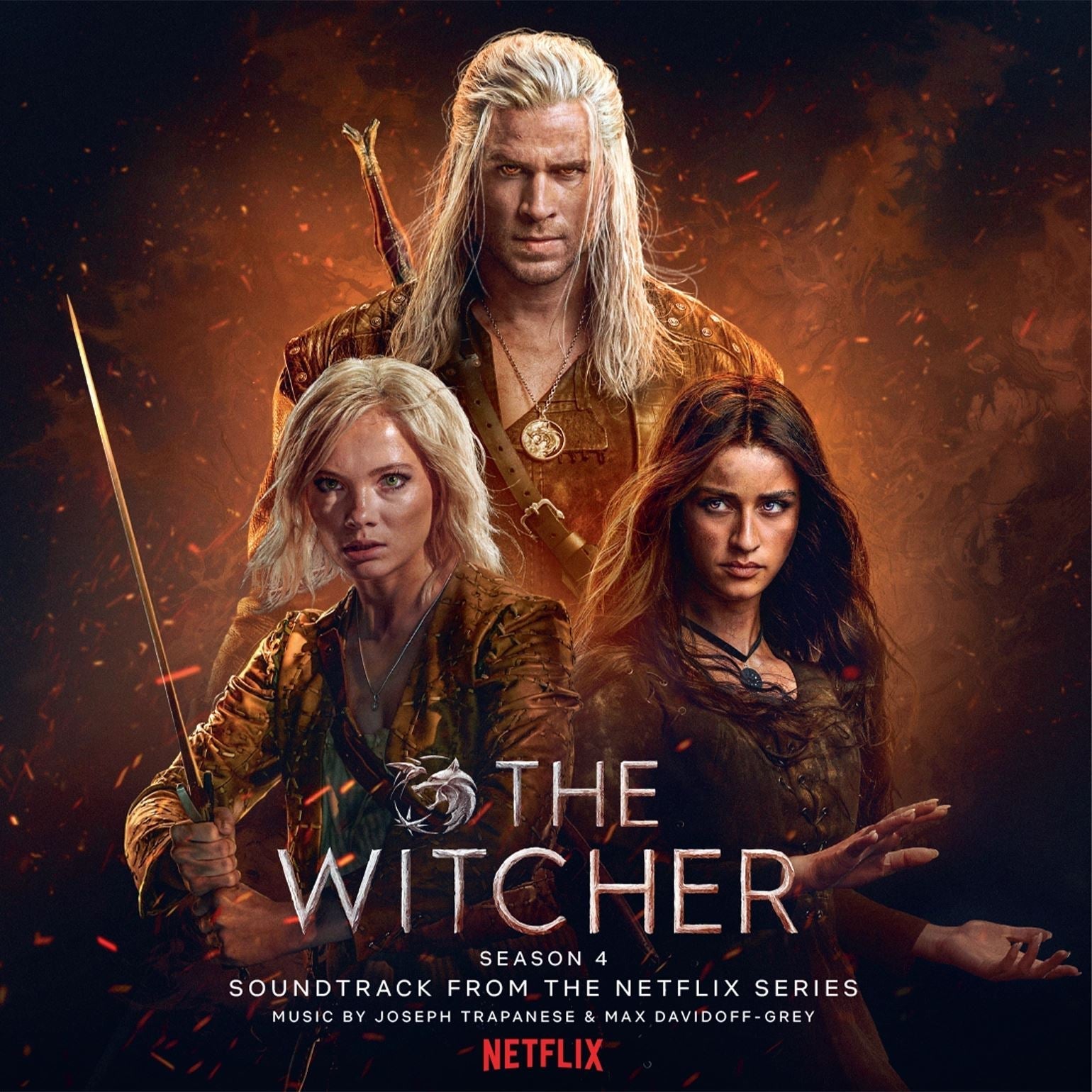 The Witcher: Season 4 (Soundtrack from the Netflix Series) - Joseph Trapanese & Max Davidoff-Grey Limited Edition 2x 180G Orange & Marbled Vinyl LP
