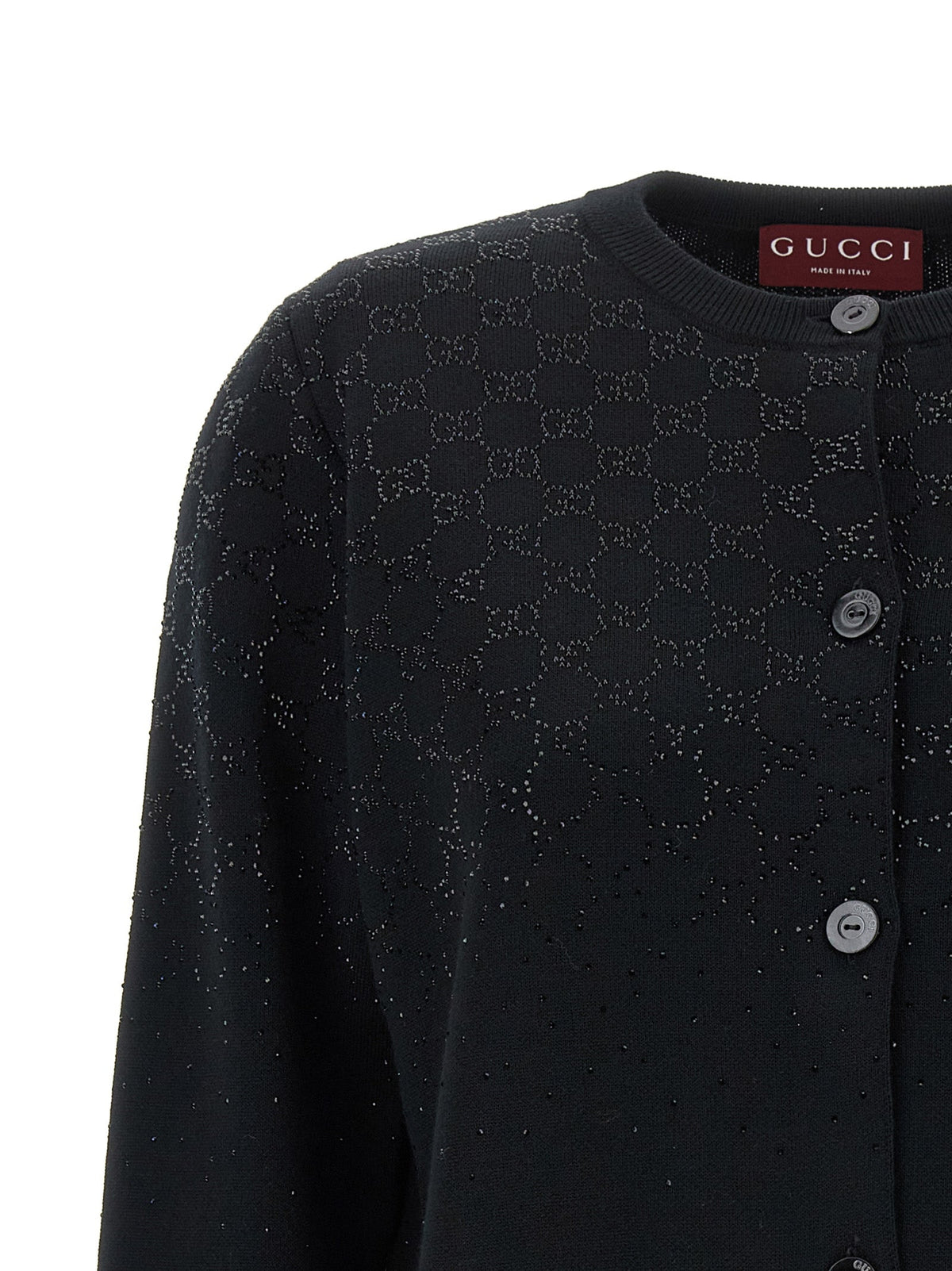 Gucci Women 'Gg' Crystal Cardigan