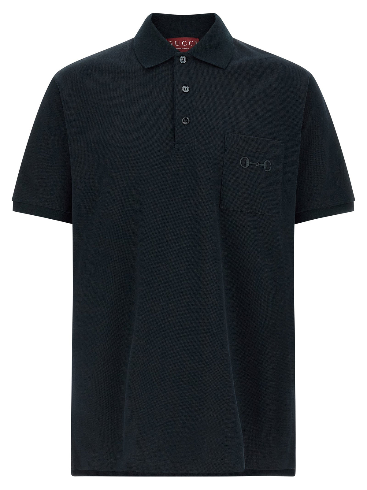 Gucci Men 'Morsetto' Embroidery Polo Shirt