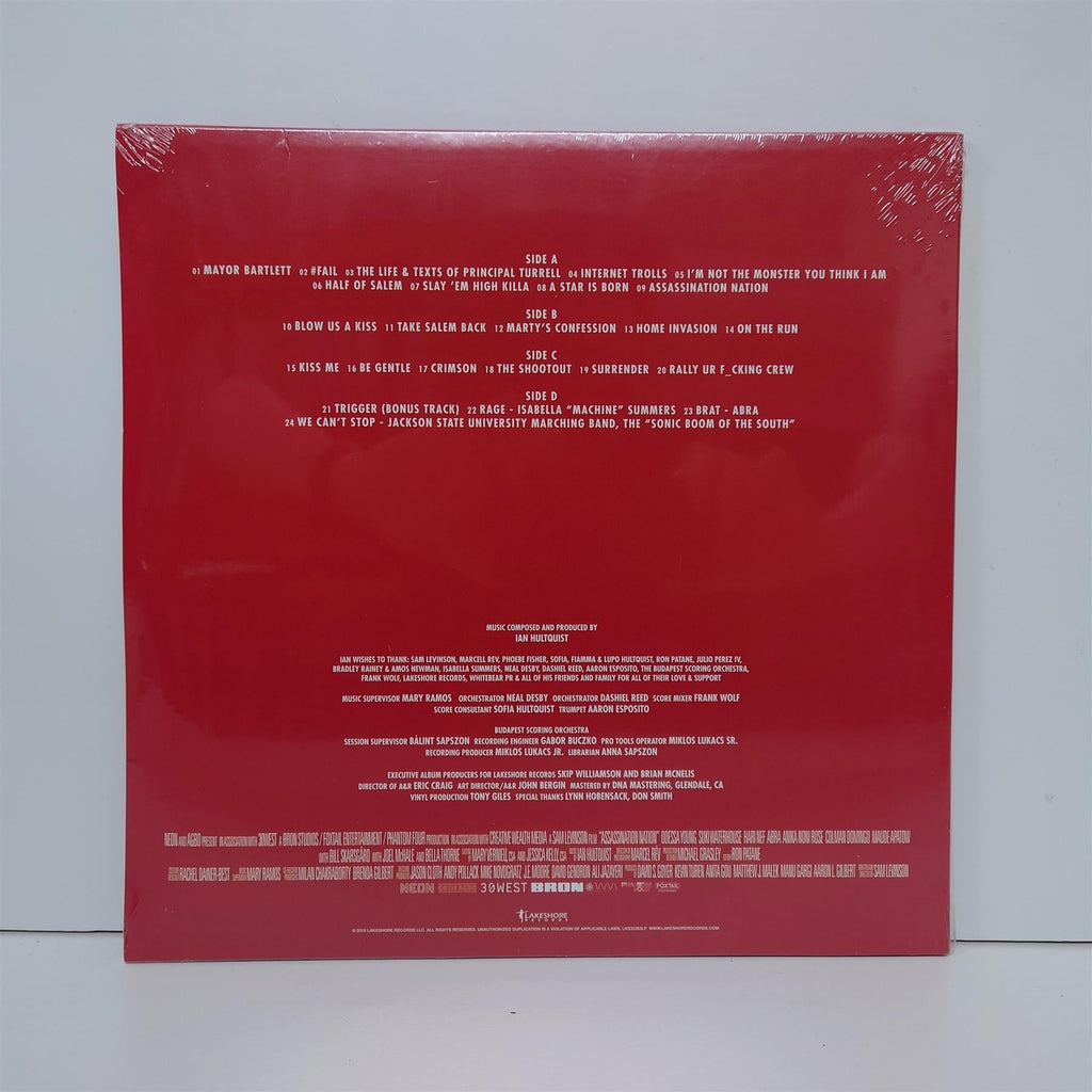 Assassination Nation (Original Motion Picture Soundtrack) - Ian Hultquist 2x Raincoat Red Vinyl LP