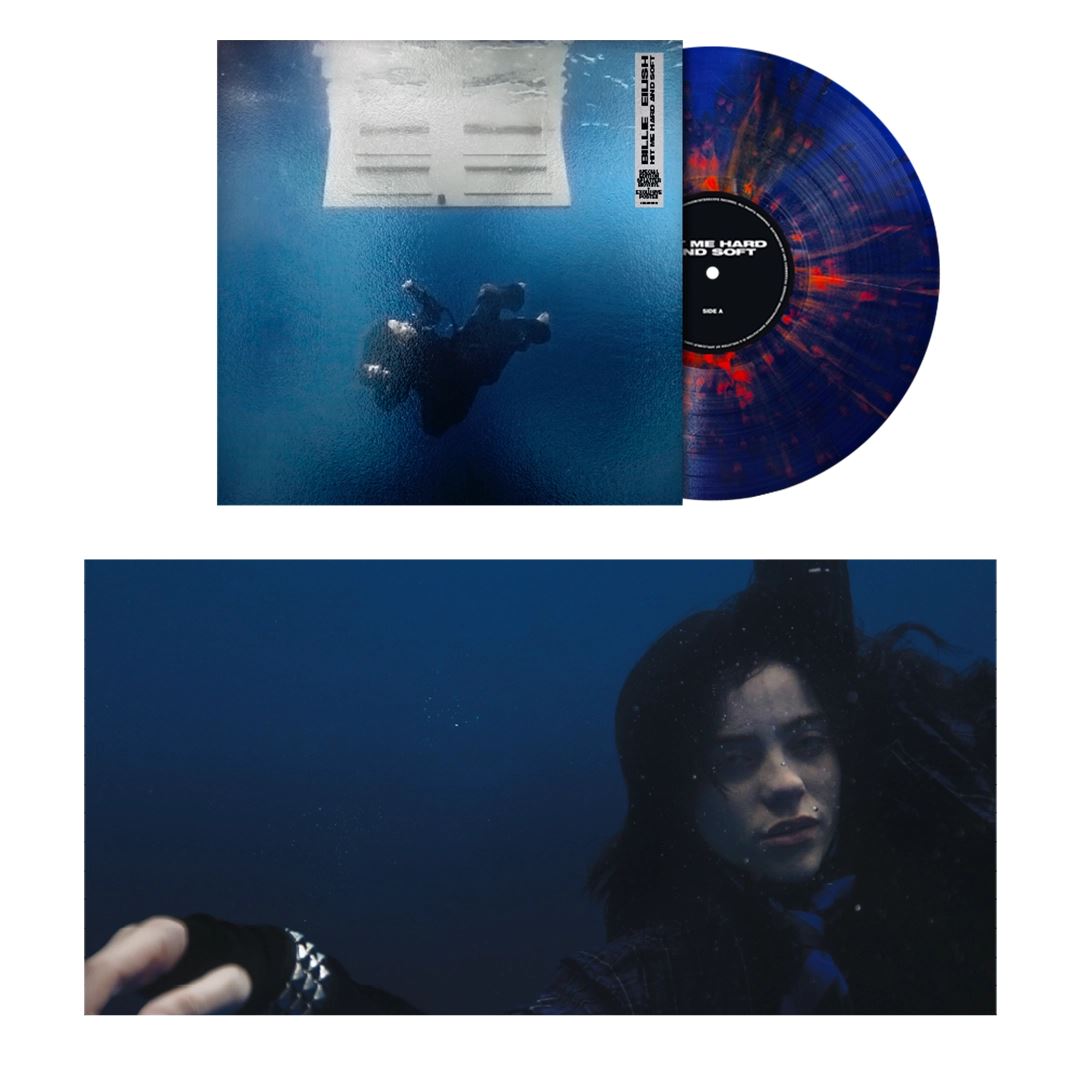 Billie Eilish - HIT ME HARD AND SOFT (1st Anniversary Edition) Blue and Orange Splatter Vinyl LP