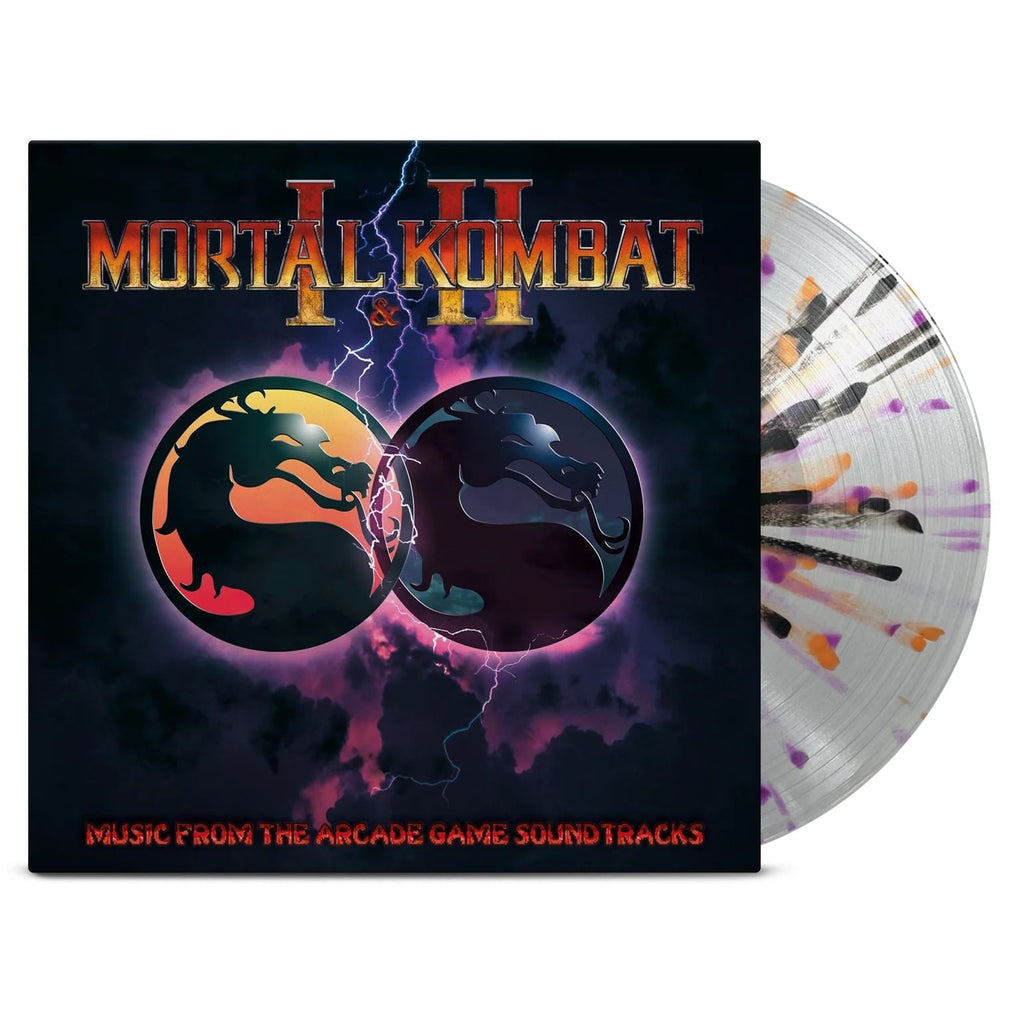 Mortal Kombat 1 & 2 - Dan Forden Limited Edition Transparent With Purple, Orange & Black Splatter Vinyl LP
