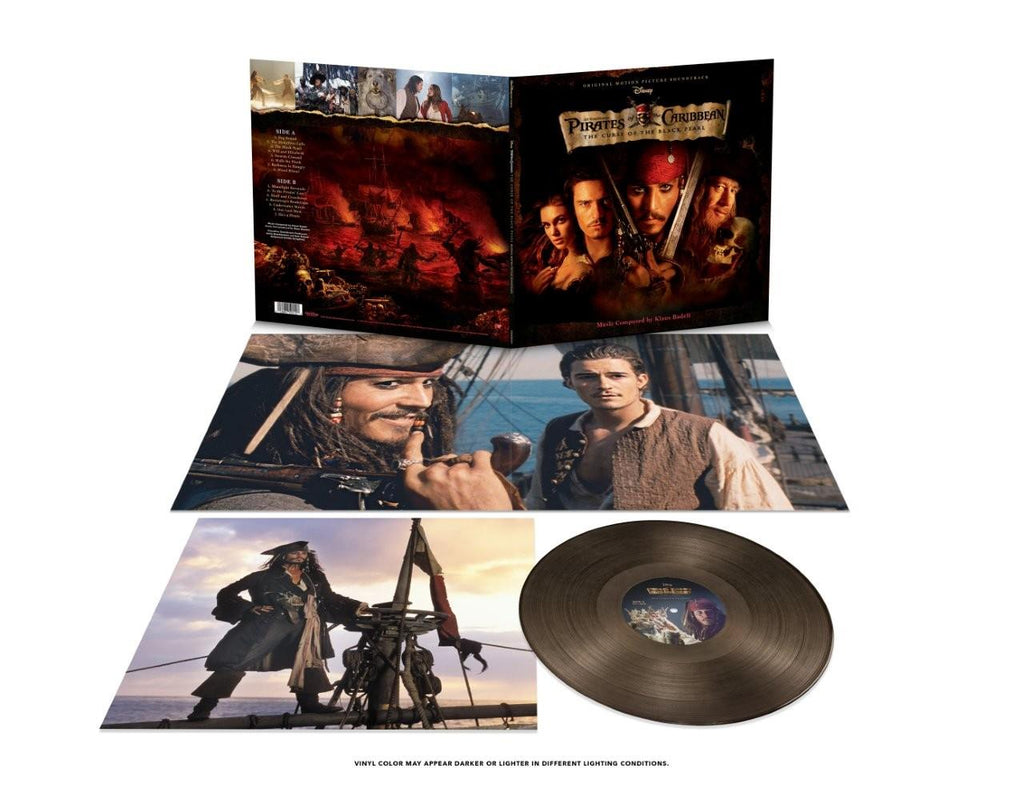 Pirates of the Caribbean: Curse of the Black Pearl - Klaus Badelt Black Ice Vinyl LP Reissue