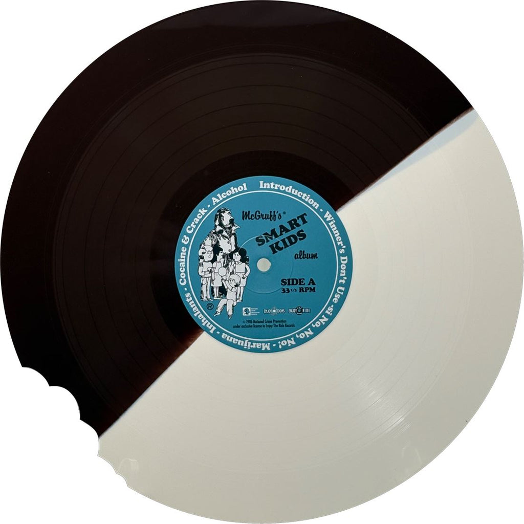 McGruff’s Smart Kids - Mike Hawes 2x Bone & Brown Split Vinyl LP A/B With Die-cut Bite Mark