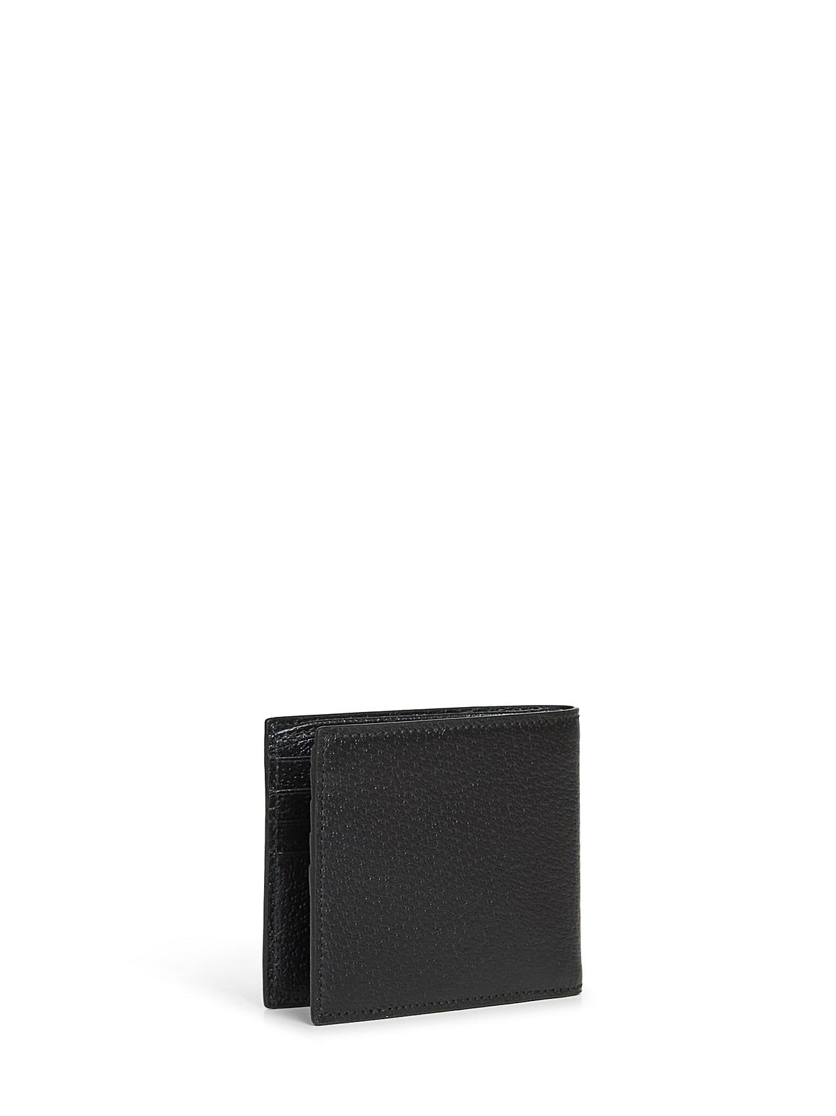 Gucci Men Black Gg Marmont Bi-Fold Card Case Wallet