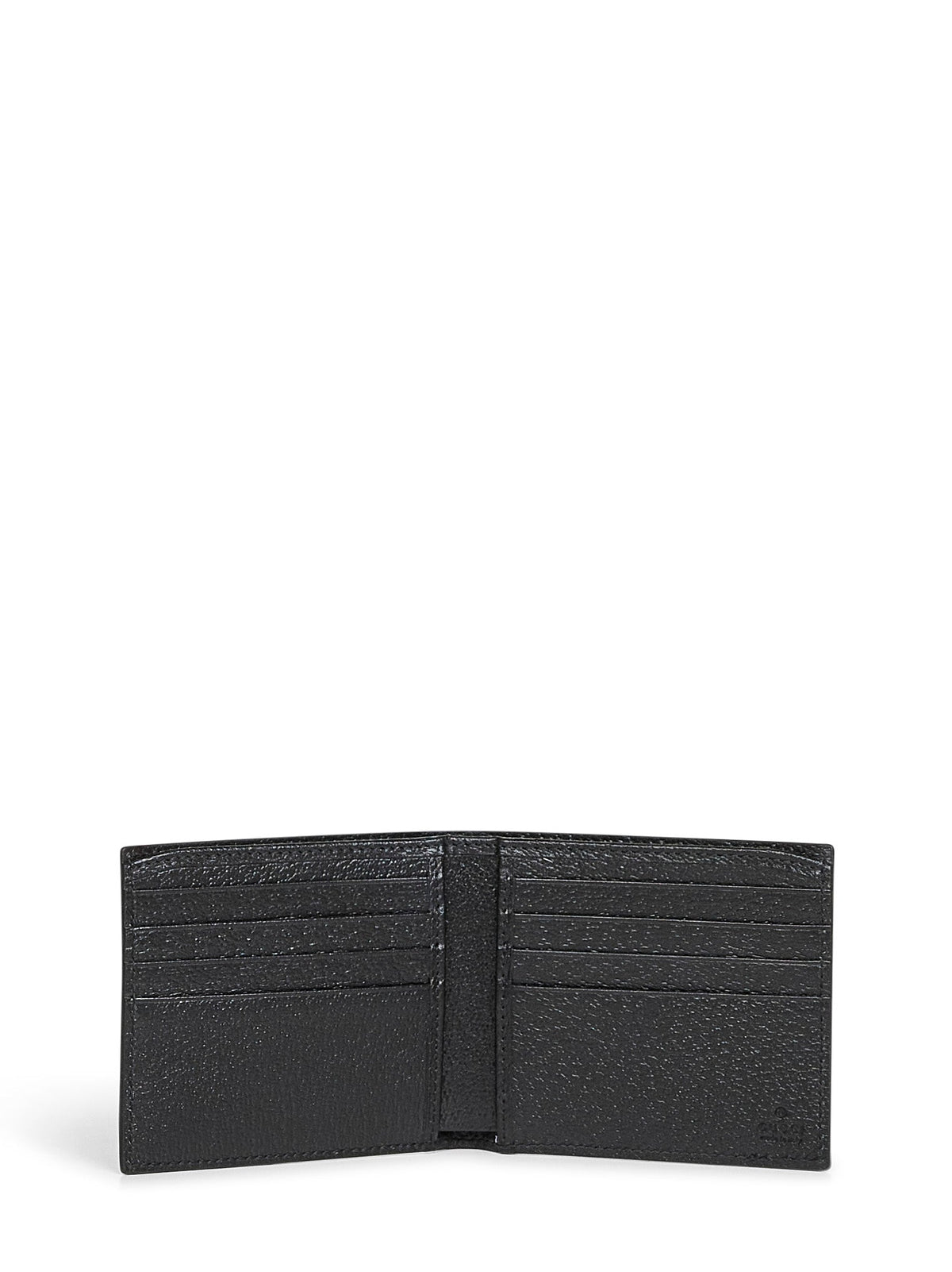 Gucci Men Black Gg Marmont Bi-Fold Card Case Wallet