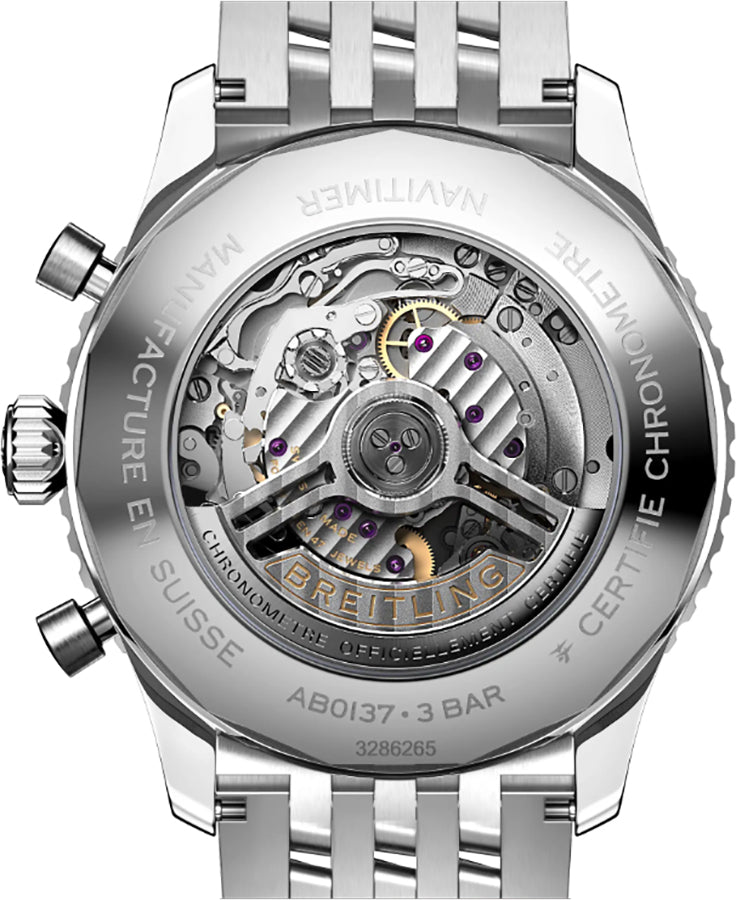 Breitling Navitimer B01 Chronograph 46 Steel Men's Watch AB0137241L1A1