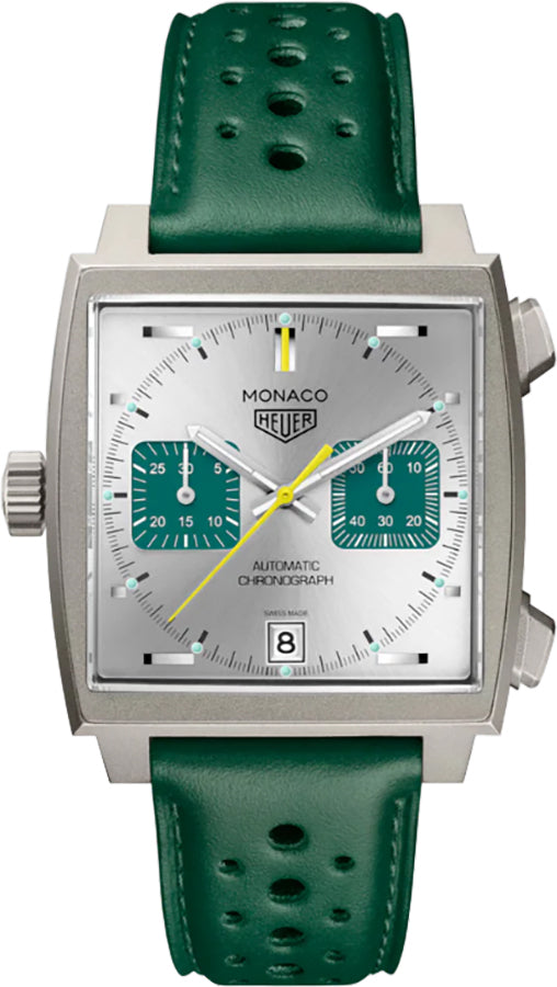 Tag Heuer Monaco Chronograph Green Racing Men's Watch CAW218E.FC6565