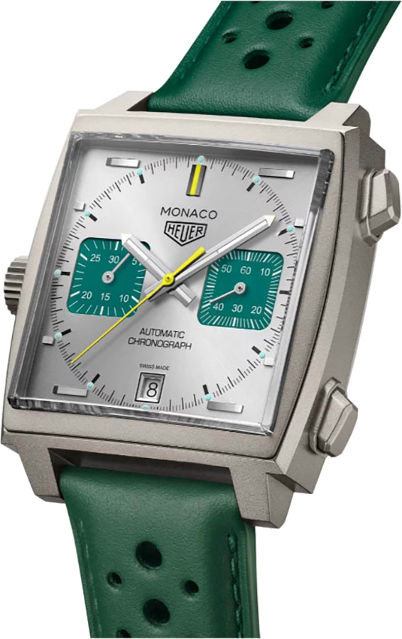 Tag Heuer Monaco Chronograph Green Racing Men's Watch CAW218E.FC6565