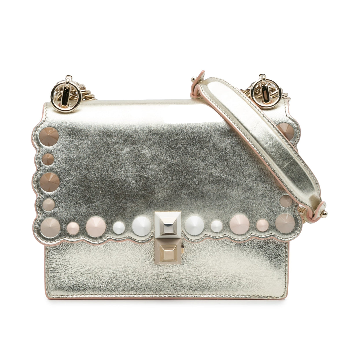 Kan I Bag Pearl Embellished Leather Small