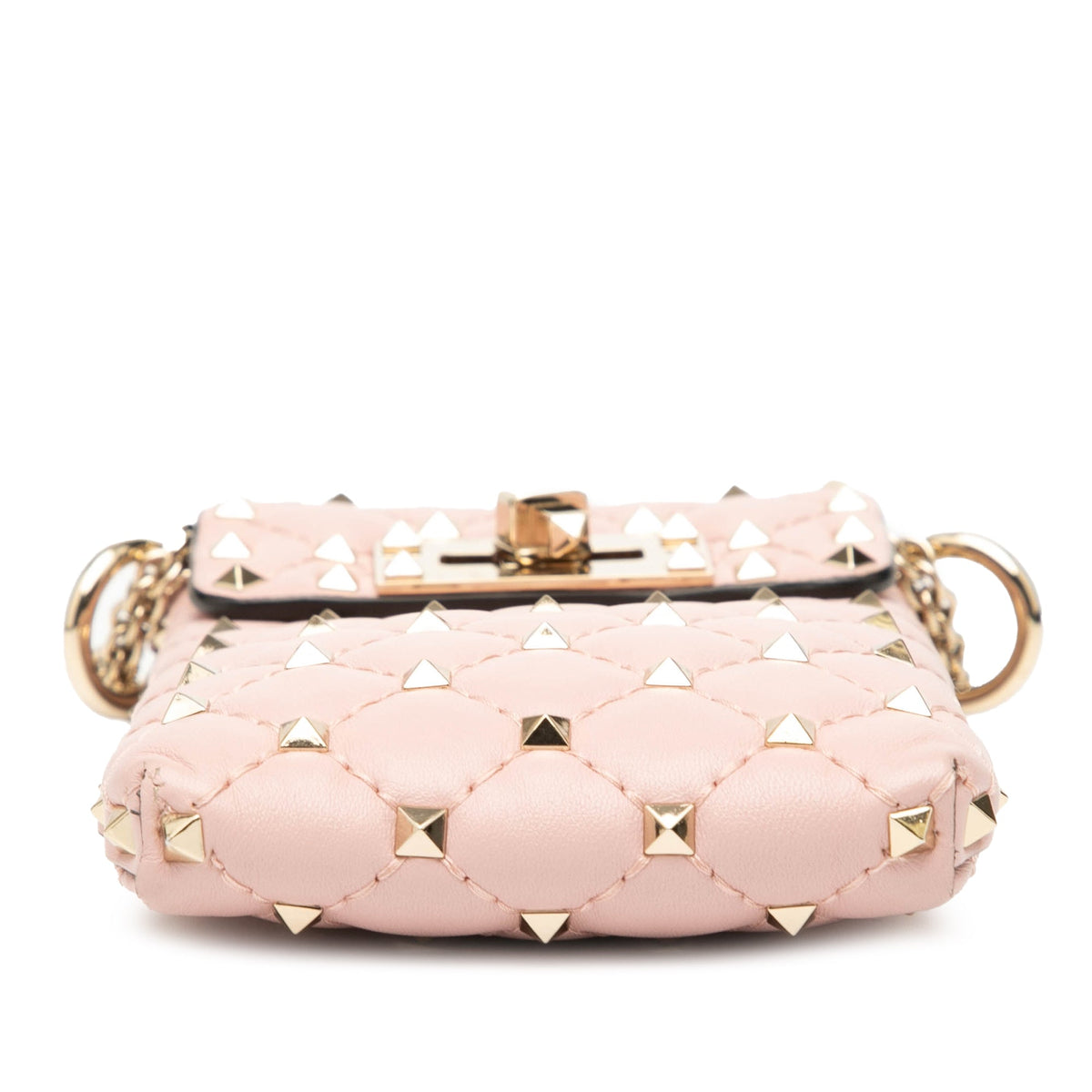 Rockstud Spike Flap Bag Quilted Leather Small