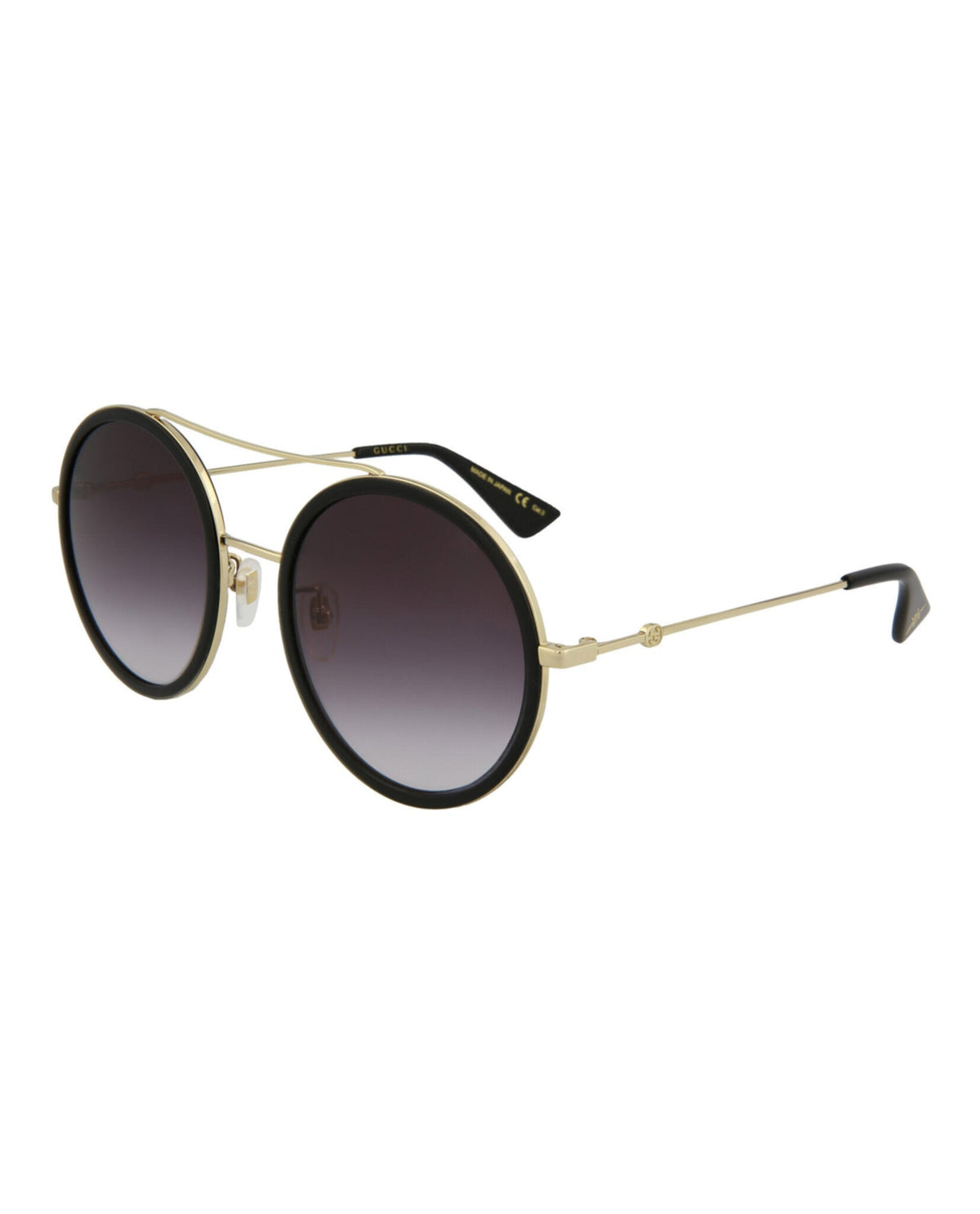 Gucci Womens Round/Oval Black Gold Grey Fashion Designer Eyewear