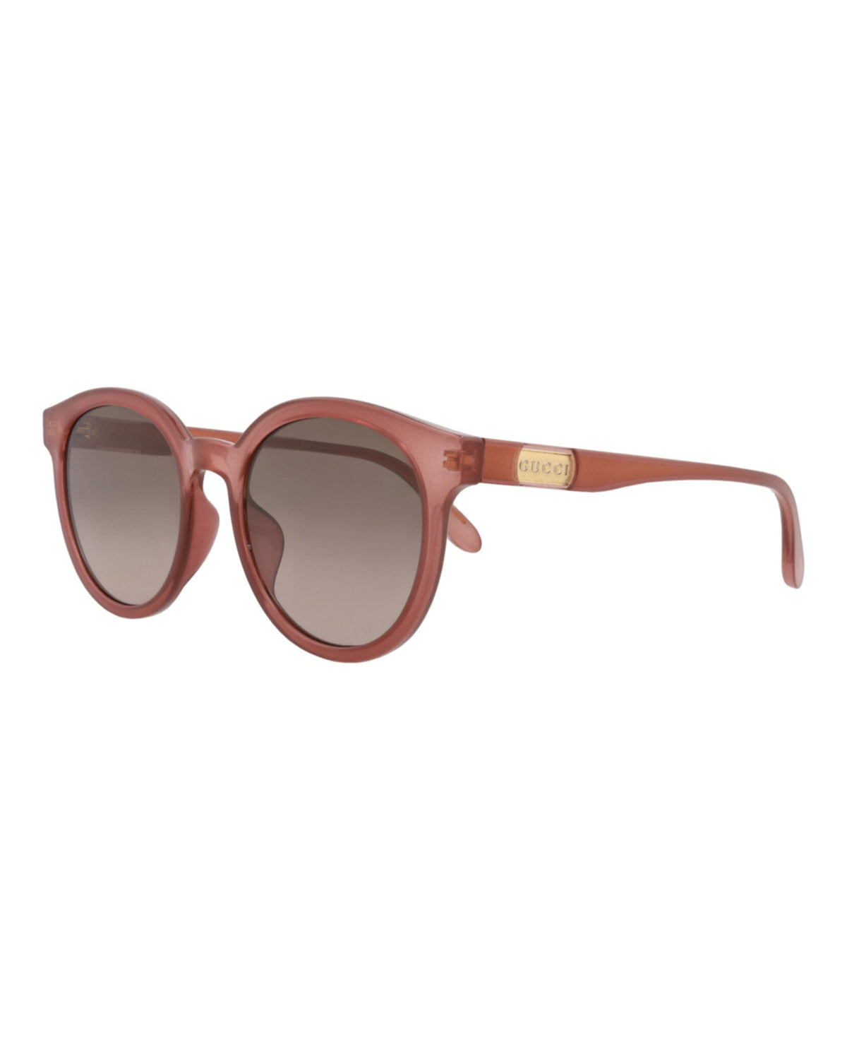 Gucci Womens Round/Oval Pink Pink Brown Fashion Designer Eyewear