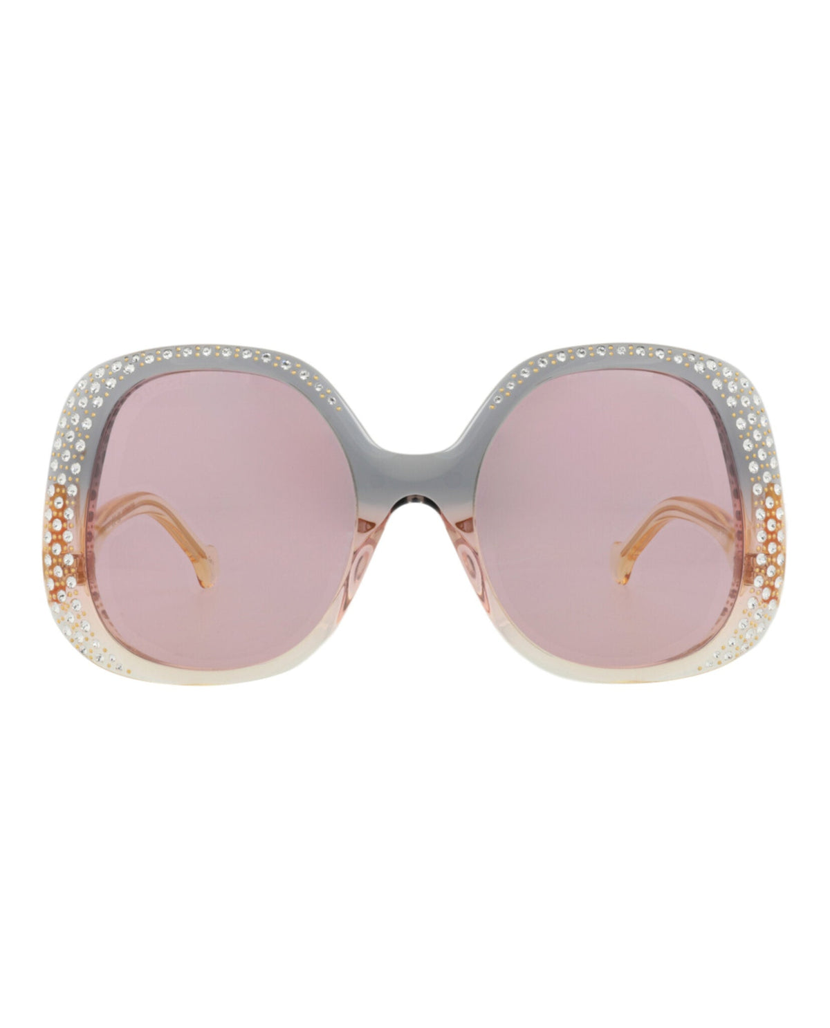 Gucci Womens Round/Oval Grey Yellow Pink Fashion Designer Eyewear