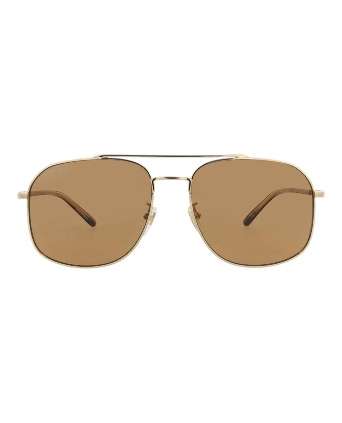 Gucci Mens Aviator Gold Havana Brown Fashion Designer Eyewear
