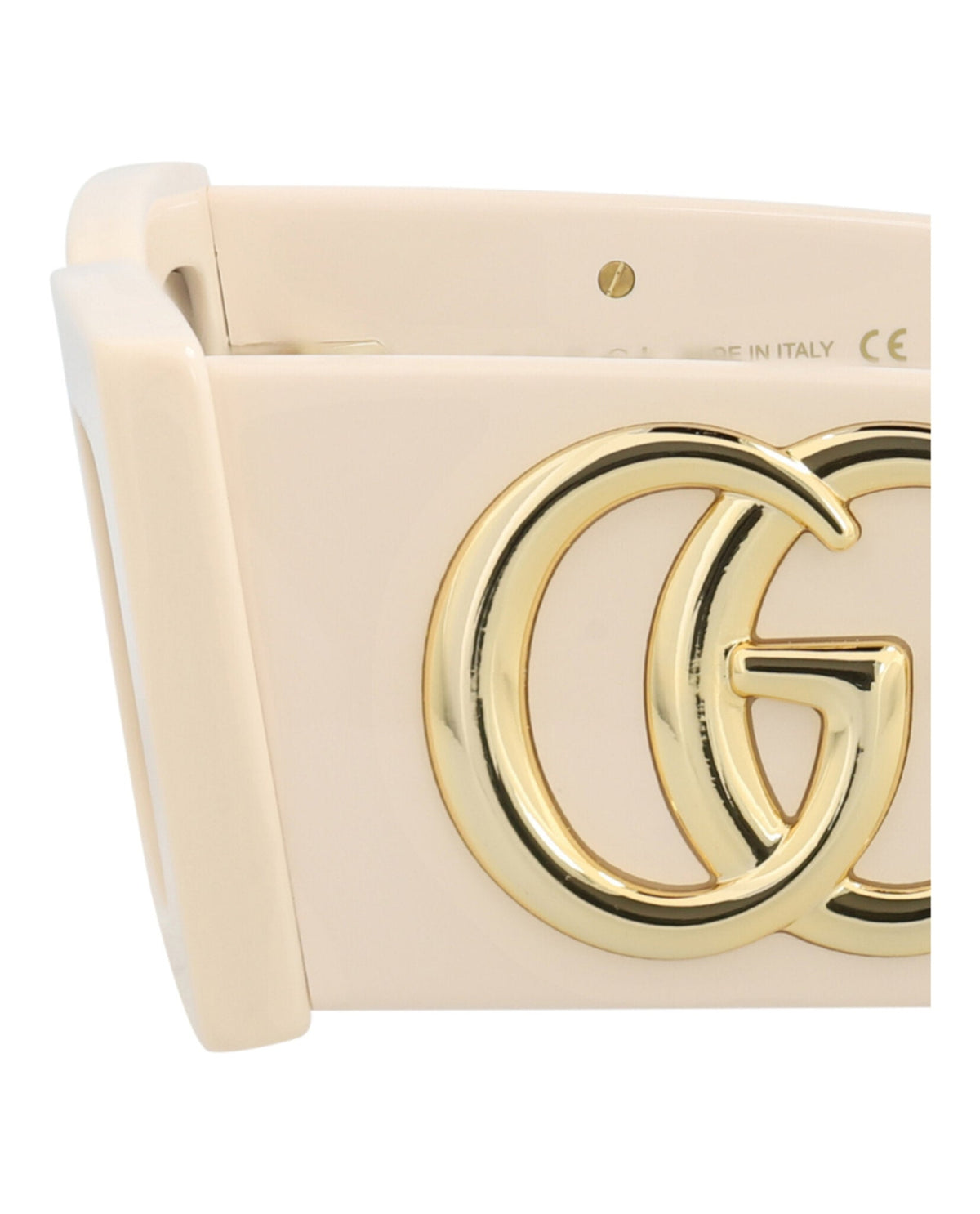 Gucci Womens Square/Rectangle Ivory Ivory Brown Fashion Designer Eyewear
