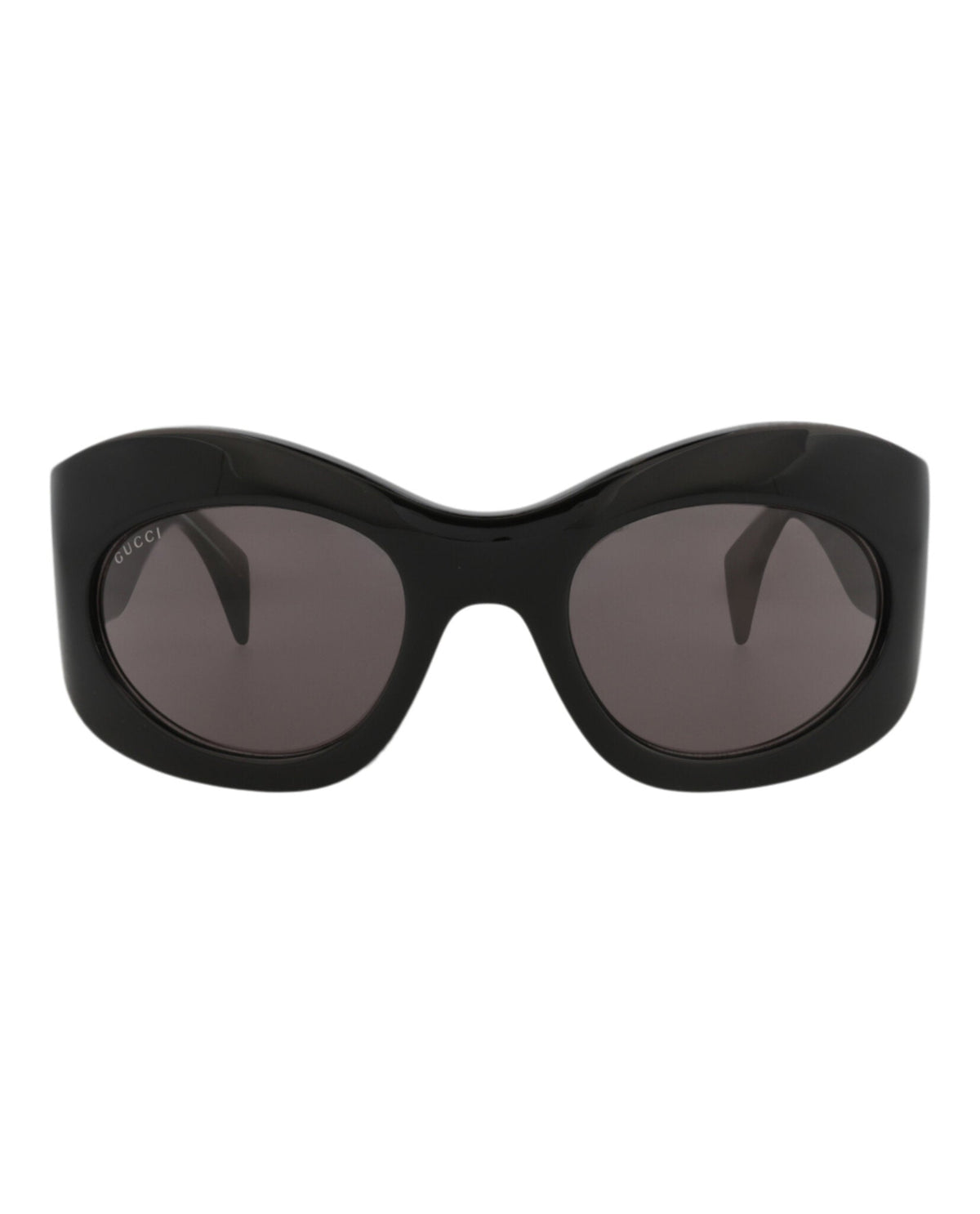 Gucci Unisex Shield/Wrap Black Black Grey Fashion Designer Eyewear