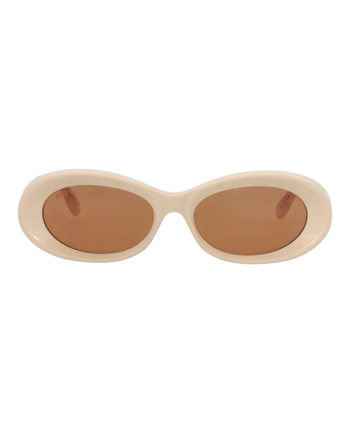 Gucci Womens Round/Oval Beige Beige Brown Fashion Designer Eyewear