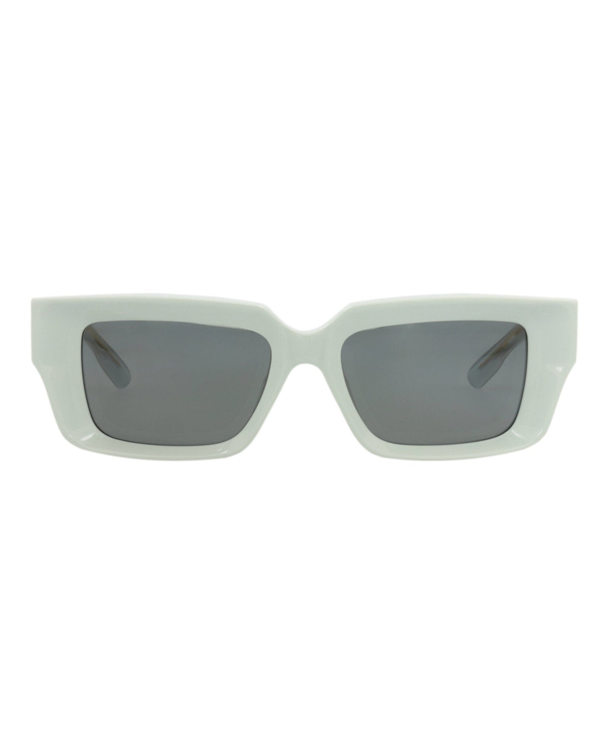 Gucci Unisex Square/Rectangle Green Green Grey Fashion Designer Eyewear