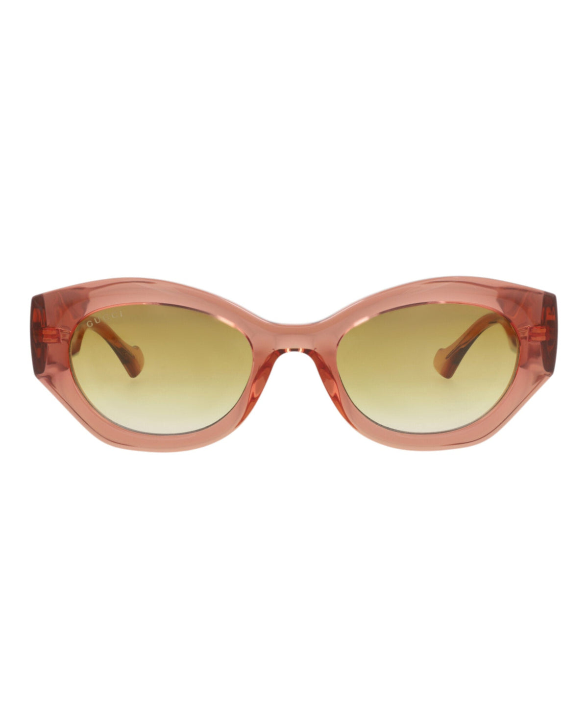 Gucci Womens Round/Oval Brown Brown Brown Fashion Designer Eyewear