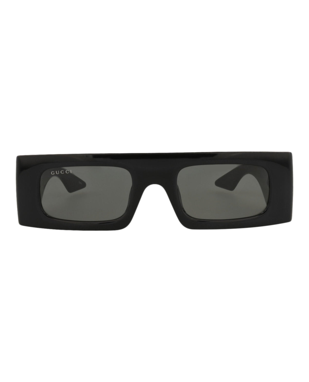 Gucci Womens Shield/Wrap Black Black Grey Fashion Designer Eyewear