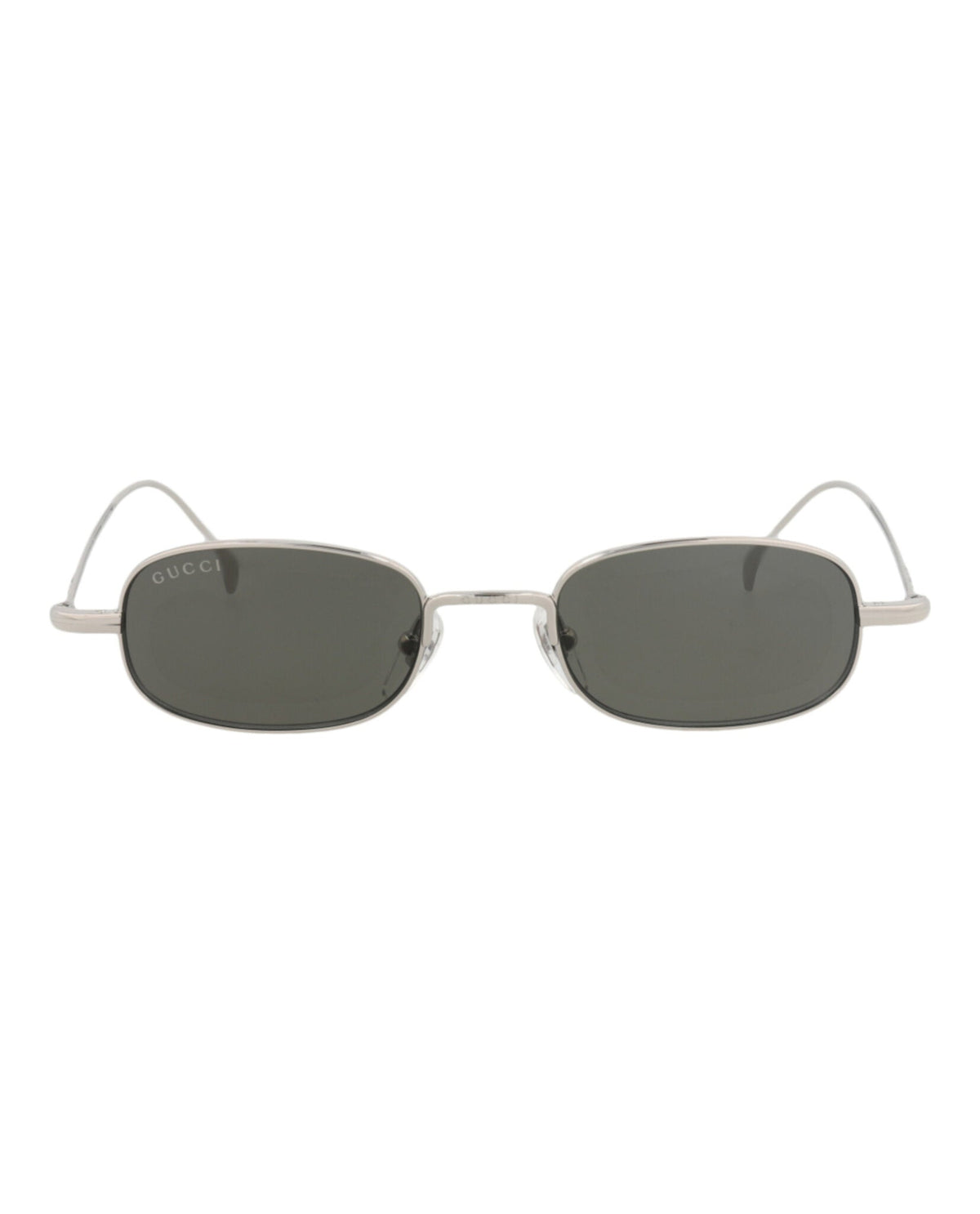 Gucci Mens Square/Rectangle Silver Silver Grey Fashion Designer Eyewear