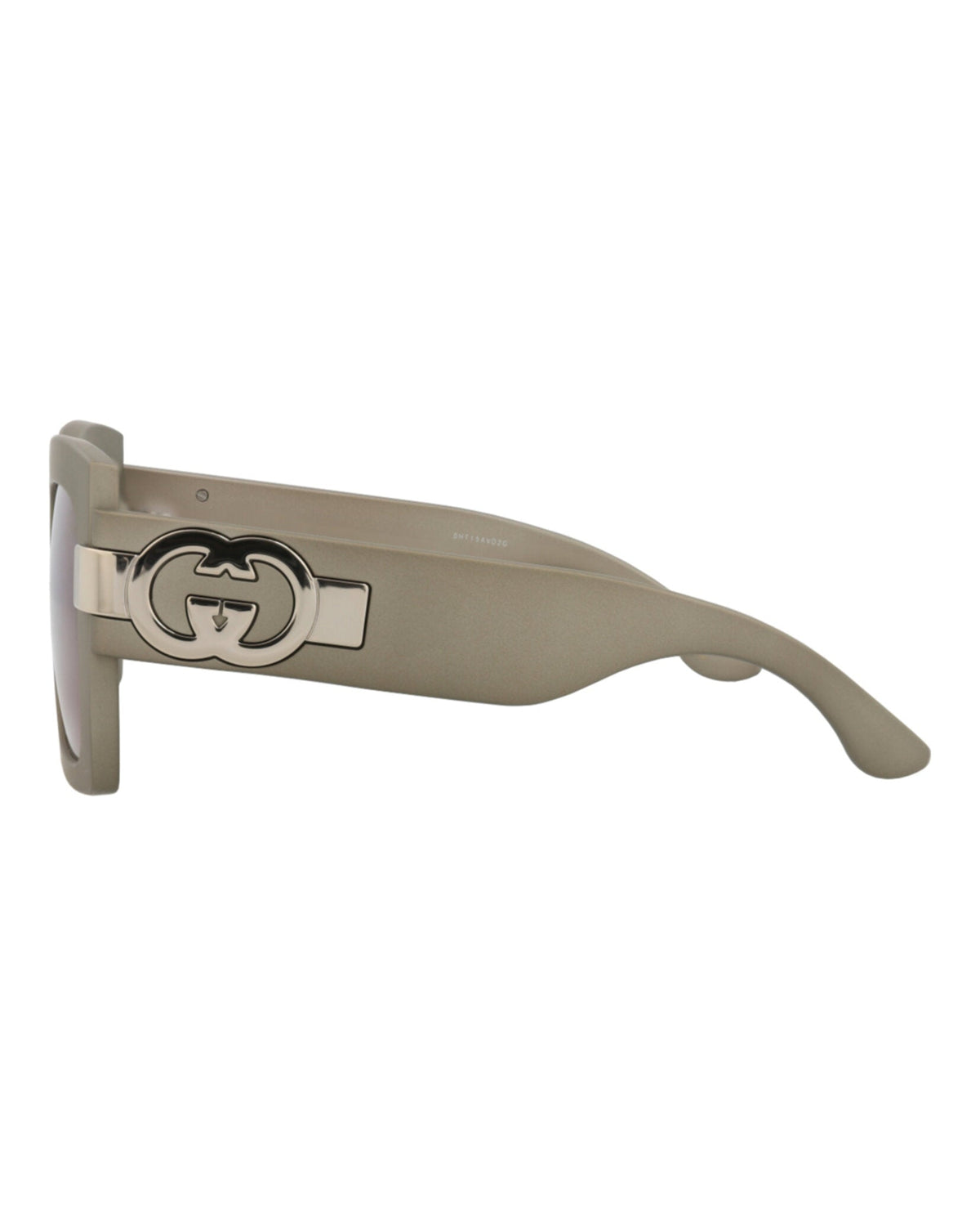 Gucci Womens Square/Rectangle Grey Grey Red Fashion Designer Eyewear
