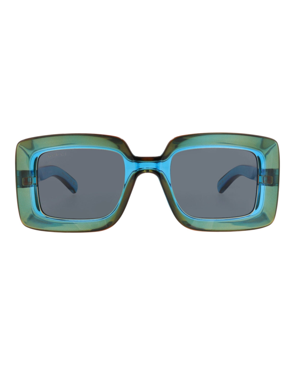Gucci Womens Square/Rectangle Blue Blue Blue Fashion Designer Eyewear