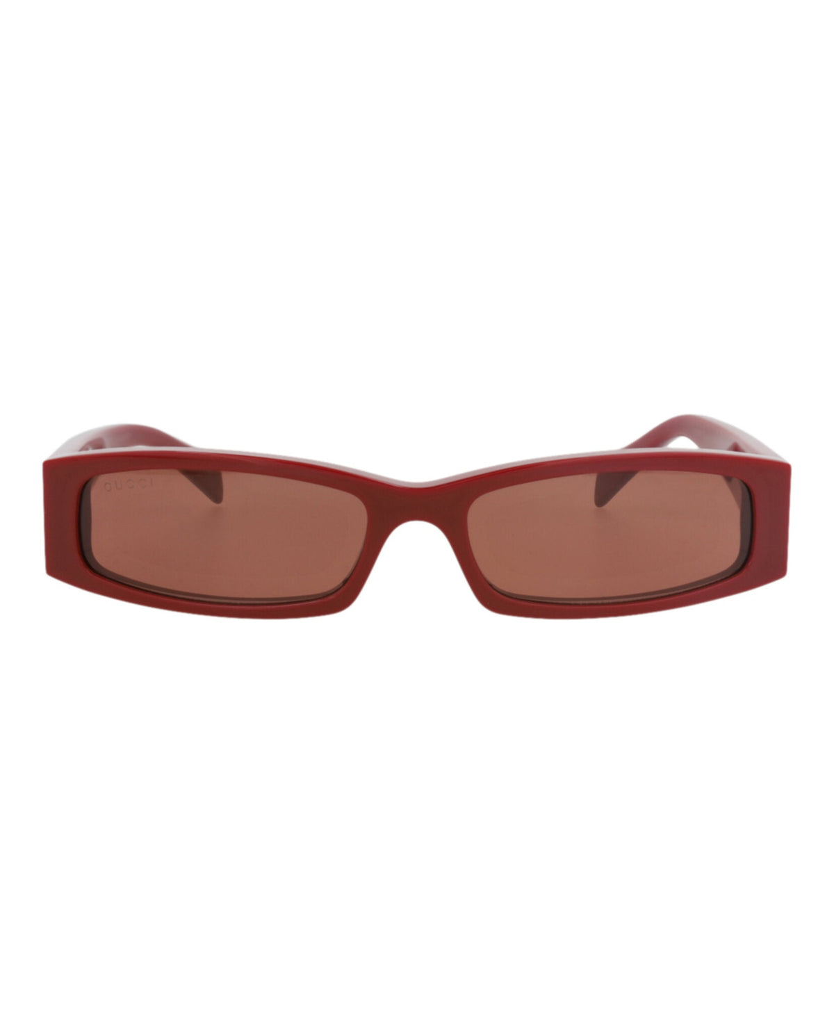 Gucci Mens Square/Rectangle Burgundy Burgundy Brown Fashion Designer Eyewear