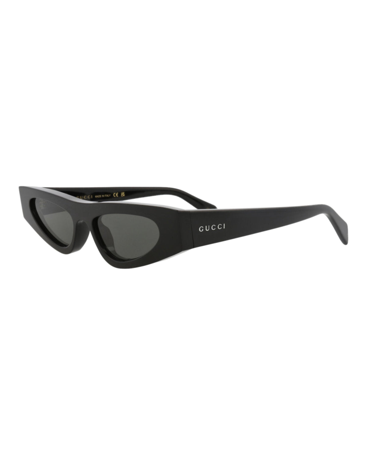 Gucci Womens Cat Eye Black Black Grey Fashion Designer Eyewear