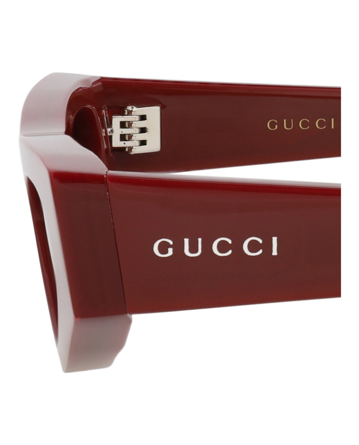 Gucci Womens Cat Eye Burgundy Burgundy Brown Fashion Designer Eyewear