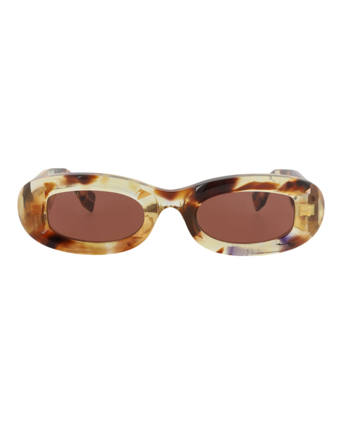 Gucci Womens Round/Oval Havana Havana Brown Fashion Designer Eyewear